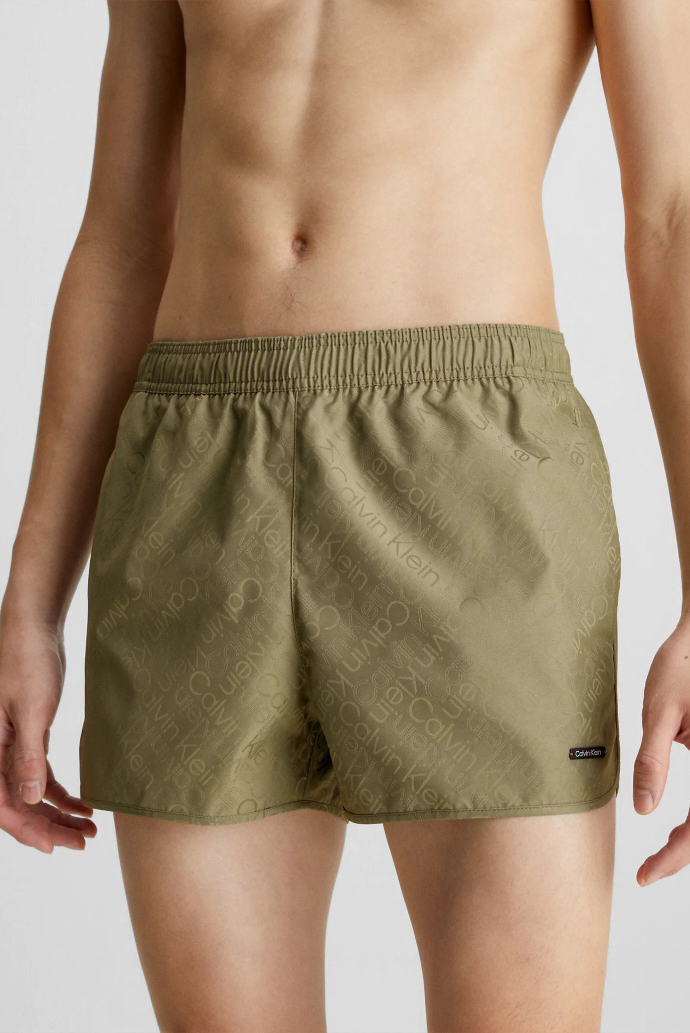 Мужские зеленые плавательные шорты SHORT RUNNER Зеленый S Calvin Klein KM0KM00847