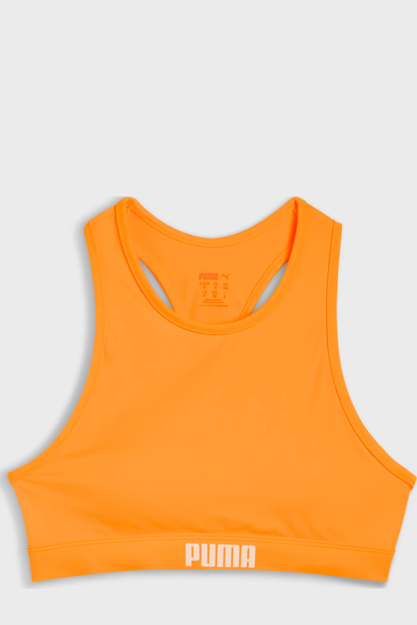 Женский оранжевый топ от купальника PUMA Swim Women Racerback Swim Top 1