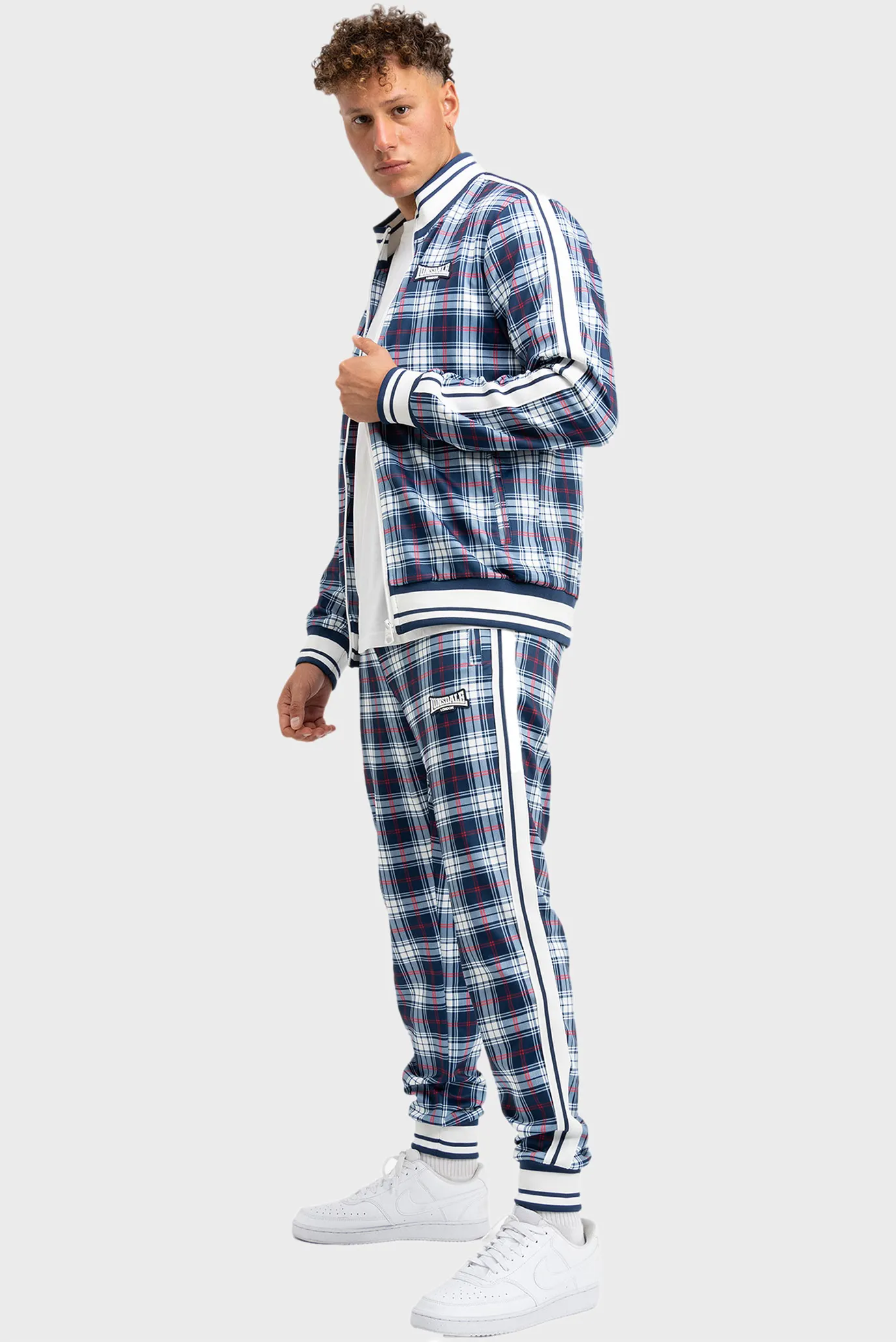 Чоловічий картатий спортивний костюм (кофта, штани) WEMBELY 3