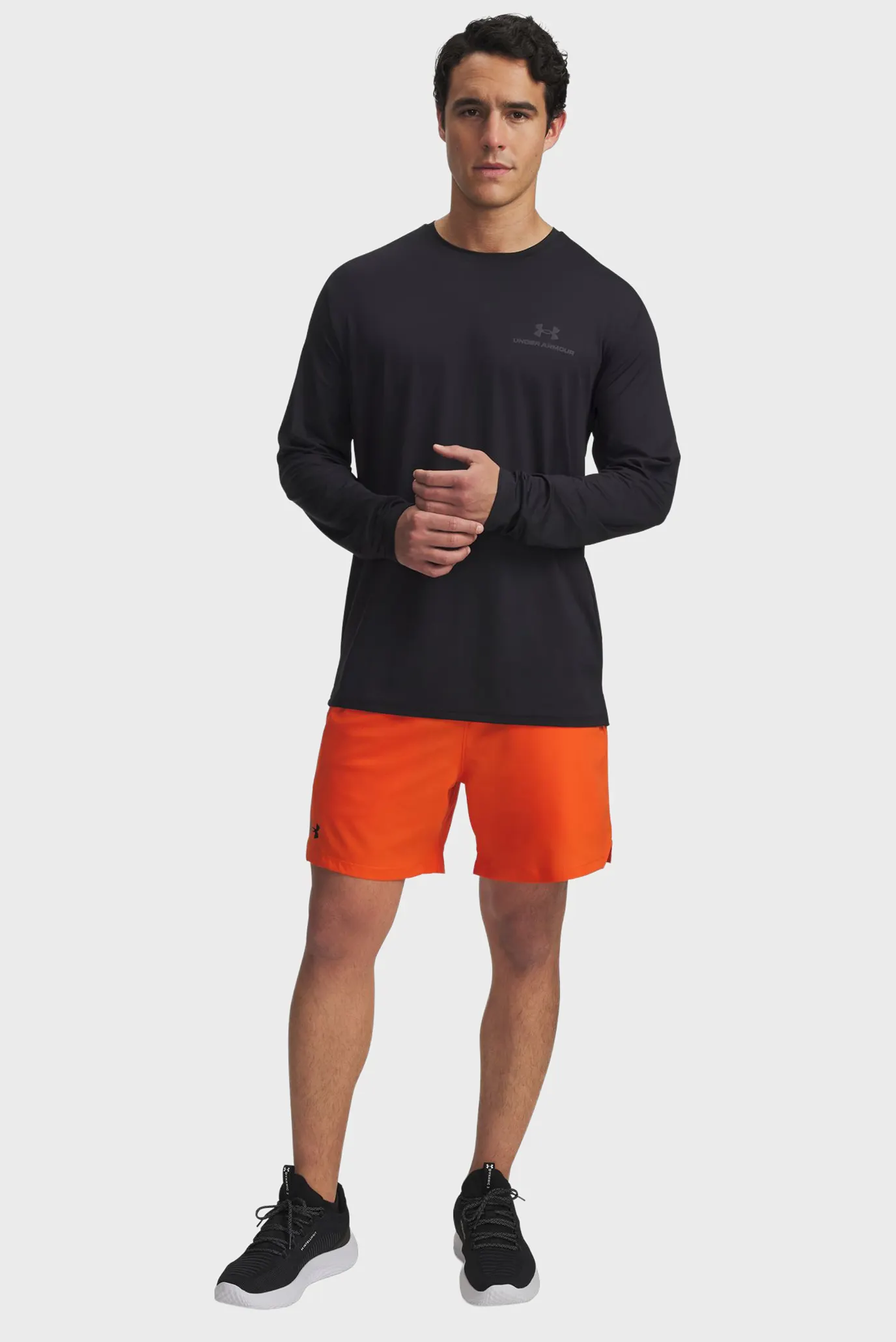 Мужские оранжевые шорты UA Vanish Woven 6in Shorts 2