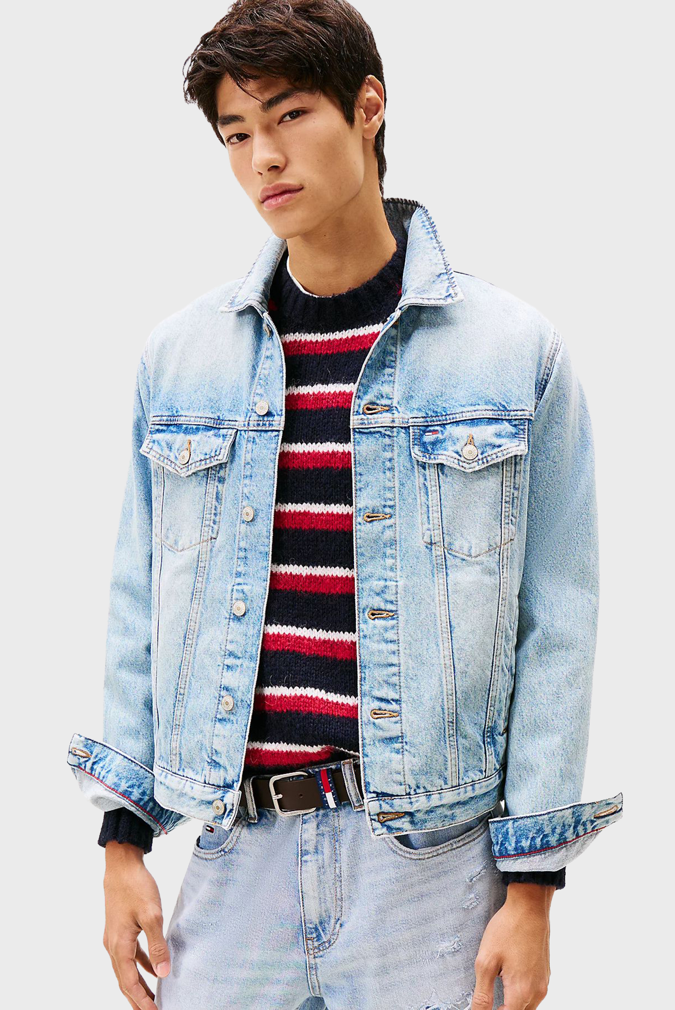 Мужская голубая джинсовая куртка RYAN RGLR Голубой L Tommy Jeans DM0DM21242 Мужская голубая джинсовая куртка RYAN RGLR Голубой L Tommy Jeans DM0DM21242