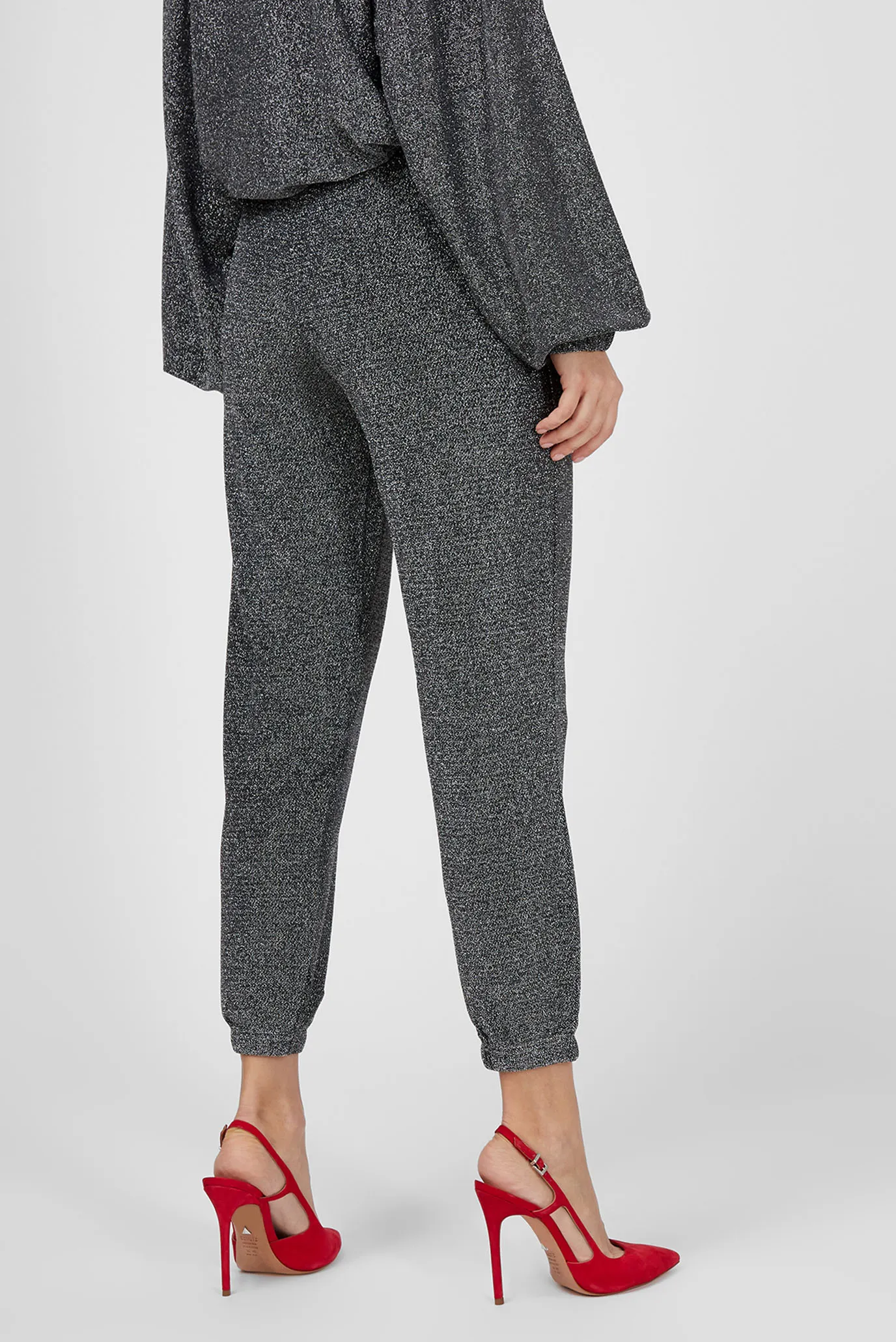 Жіночі сріблясті брюки 3