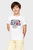 Детская белая футболка SPORTS EMBR TOWELLING REG TEE SS