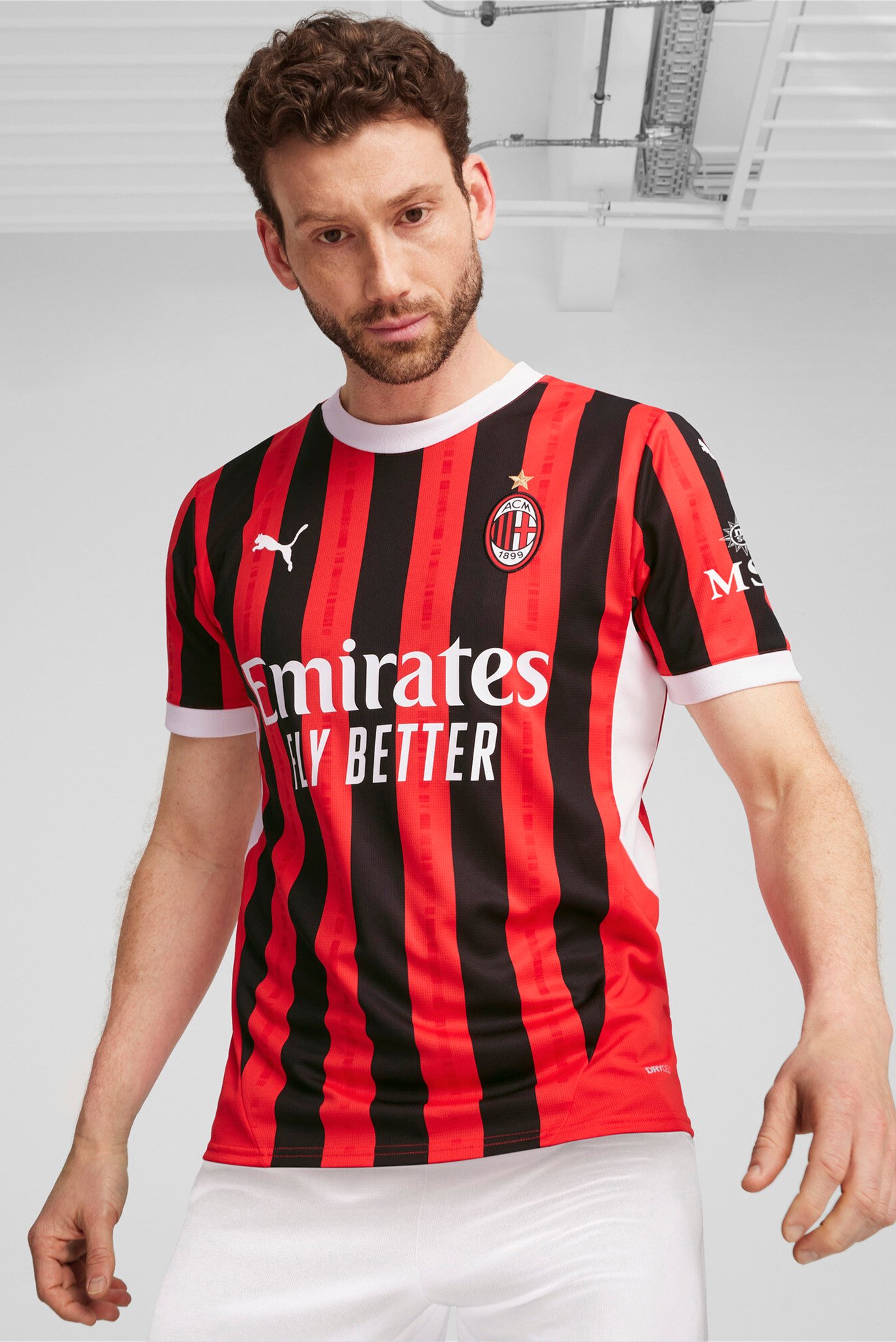 Чоловіча червона футболка у смужку AC Milan 24/25 Home Jersey Men 1