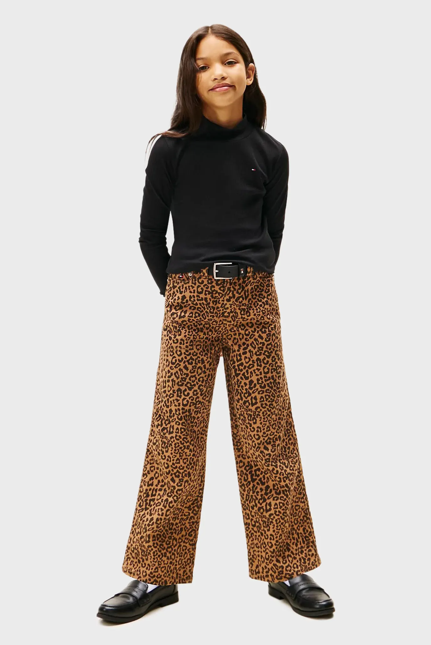 Детский черный гольф MOCK 2