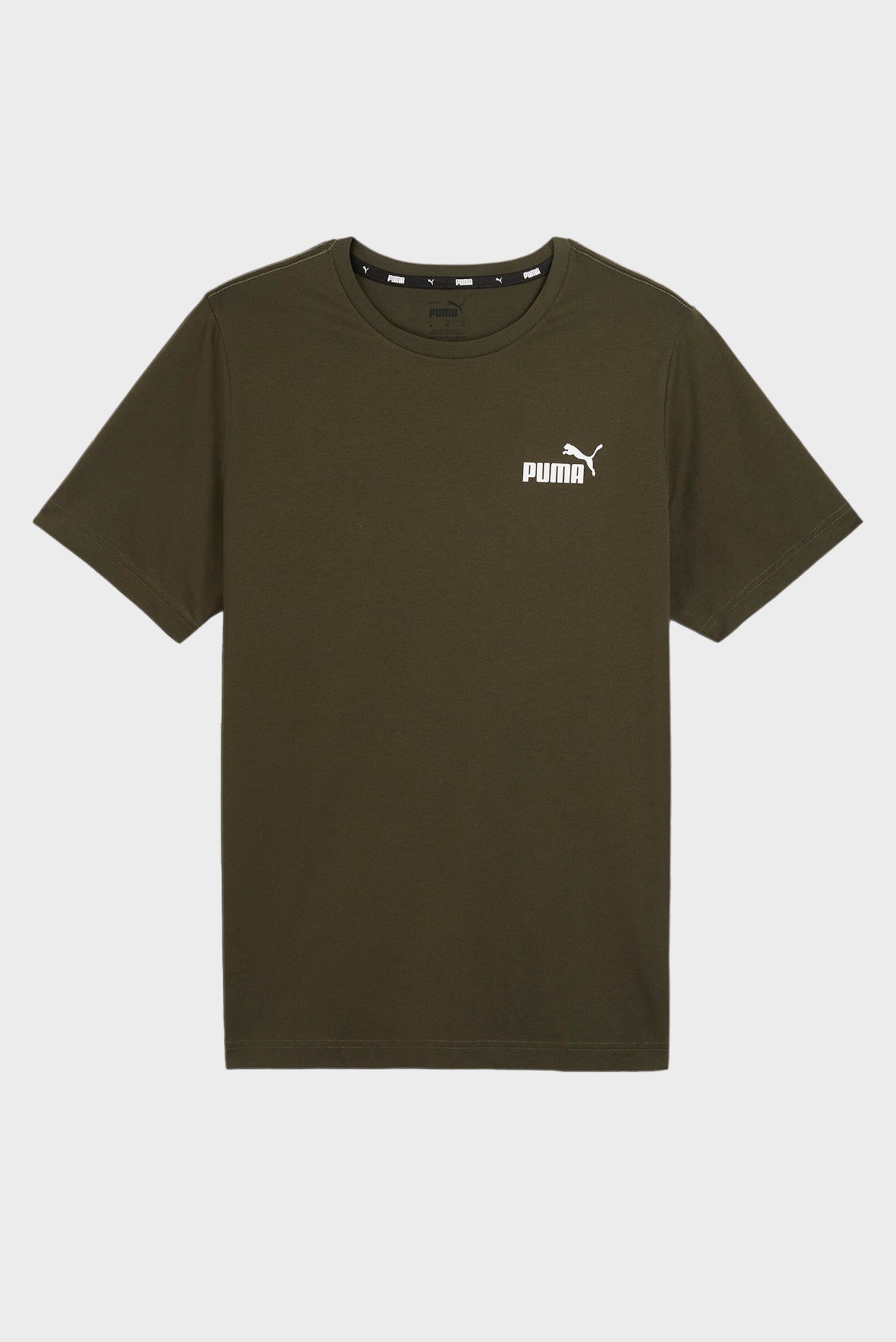 Мужская оливковая футболка Essentials Small Logo Men's Tee 1