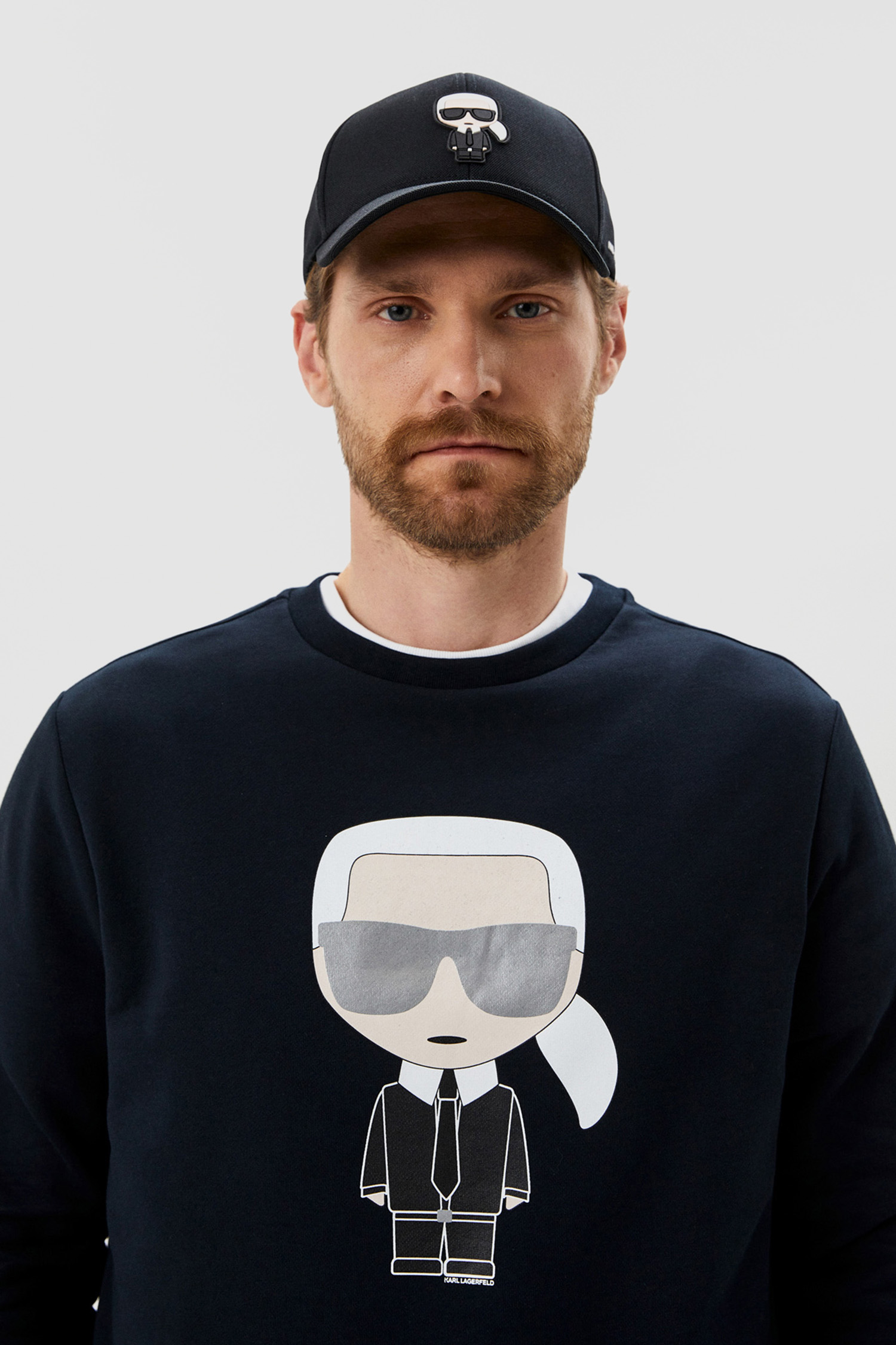 Мужская черная кепка Karl Lagerfeld 500118.805610;990 — MD-Fashion
