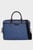 Мужская синяя сумка для ноутбука с узором TH MONOGRAM