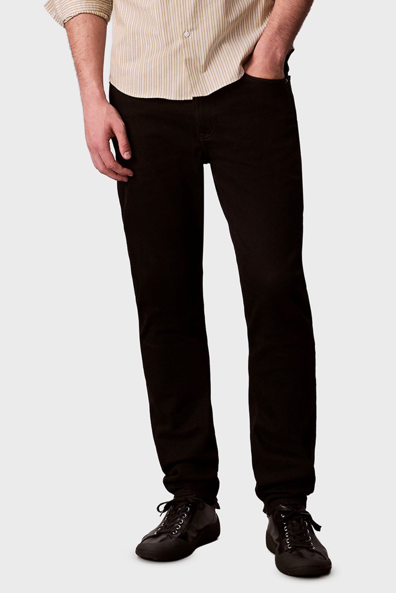 Мужские черные джинсы SLIM TAPER JAGUAR Черный 30-32 Calvin Klein Jeans LV04RD913G Мужские черные джинсы SLIM TAPER JAGUAR Черный 30-32 Calvin Klein Jeans LV04RD913G