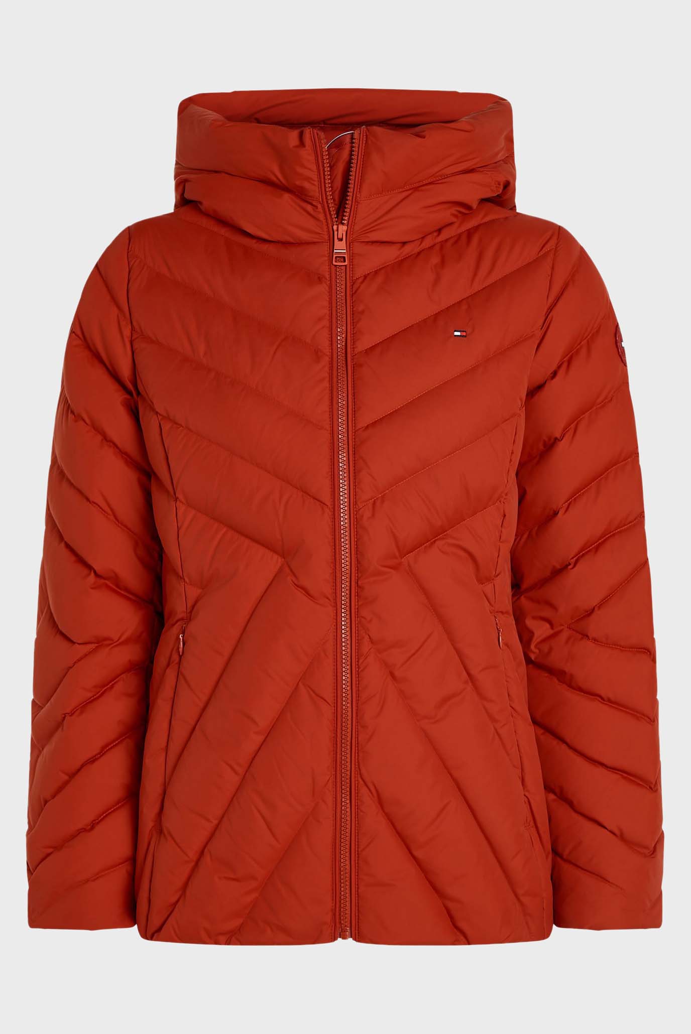 Женский красный пуховик CHEVRON MW DOWN JACKET 1