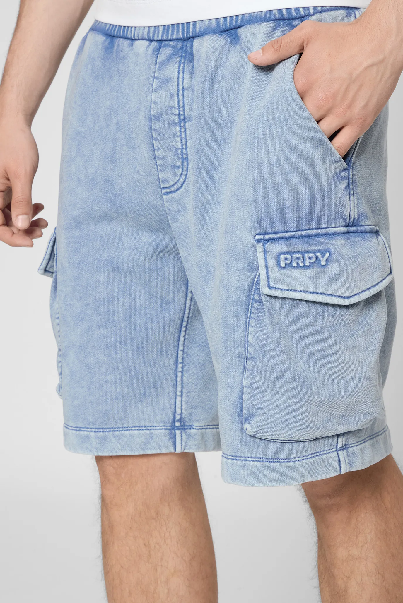 Чоловічі блакитні шорти 5