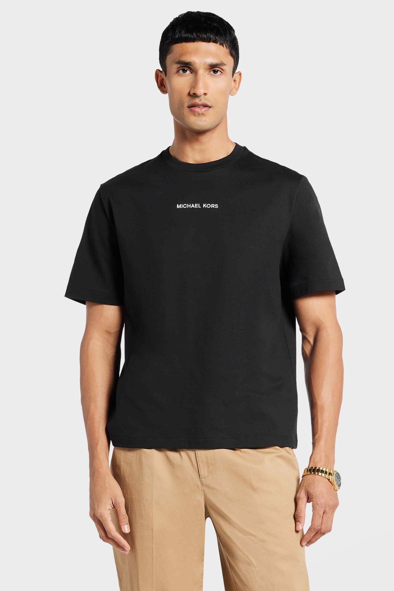 Мужская черная футболка Черный XL Michael Kors CS450MM1V2