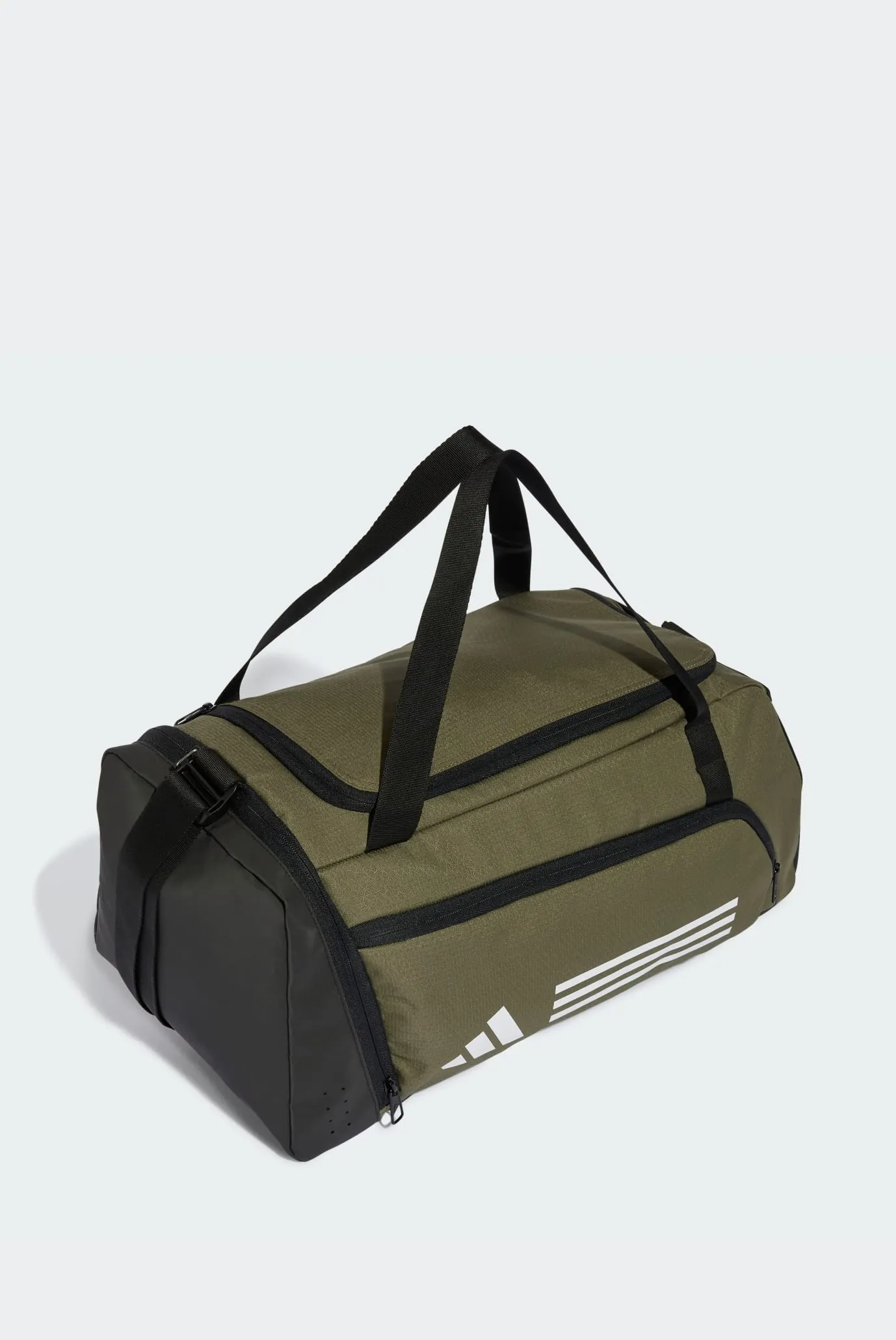 Оливковая спортивная сумка Essentials 3-Stripes Duffel 2