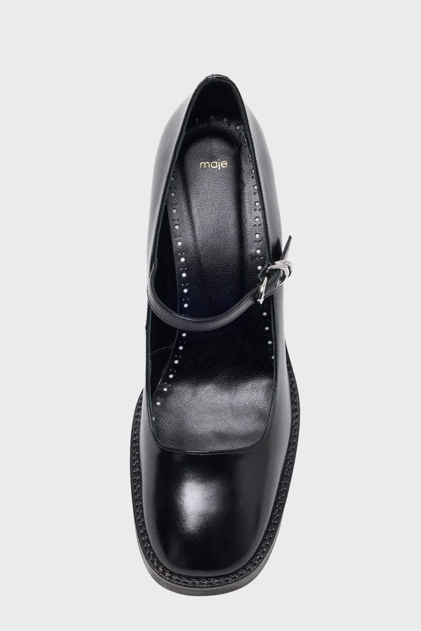 Жіночі чорні шкіряні туфлі 5