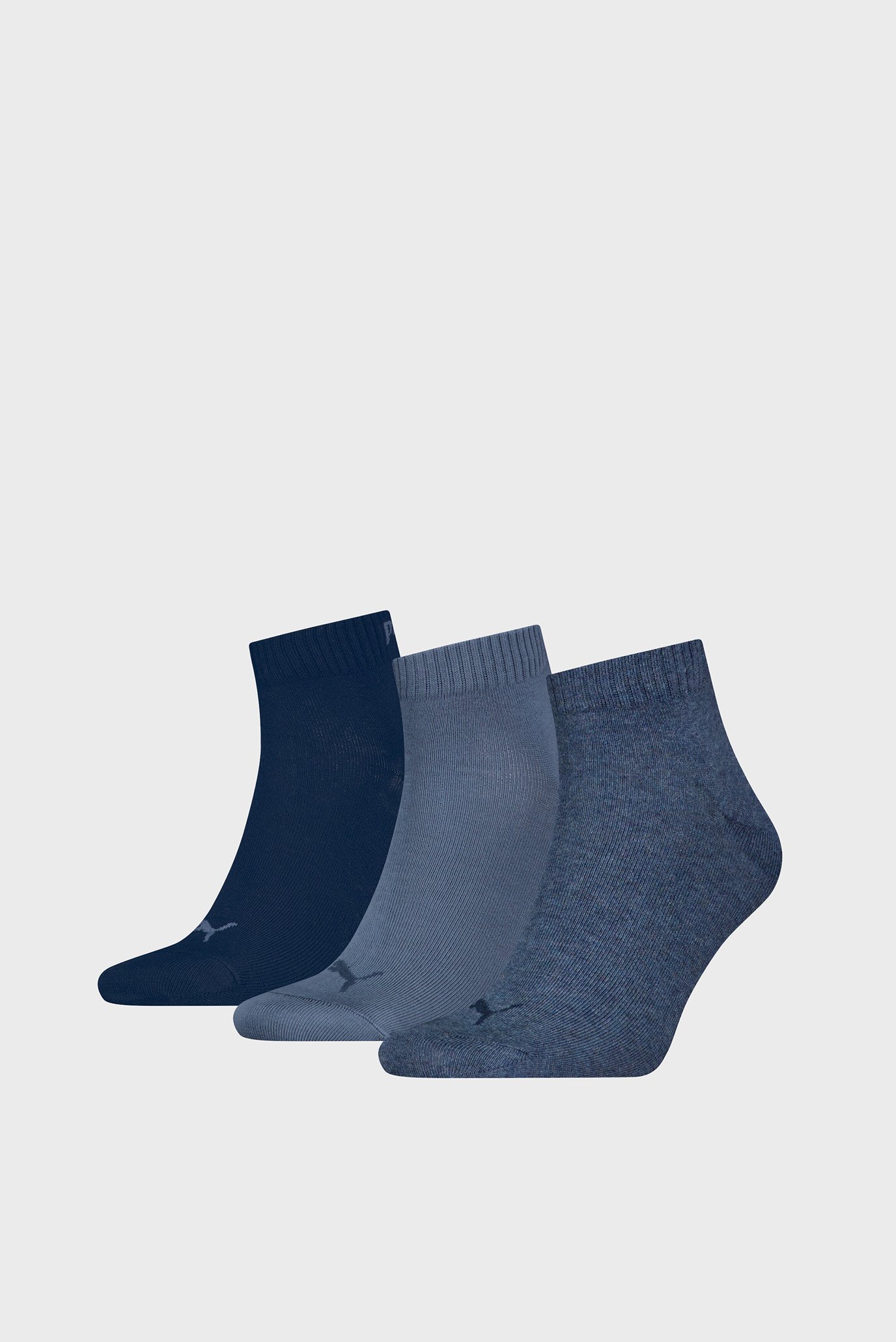 Синие носки (3 пары) Quarter Socks 3 Pack Unisex 1