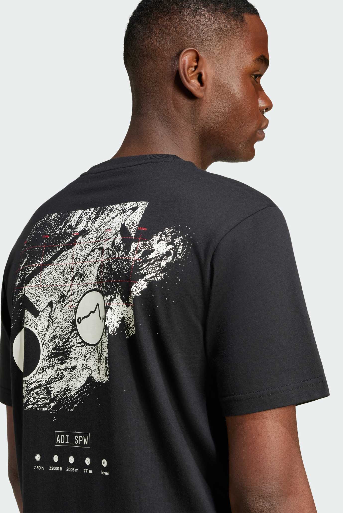 Чорна футболка City Escape Space Graphic (унісекс) adidas