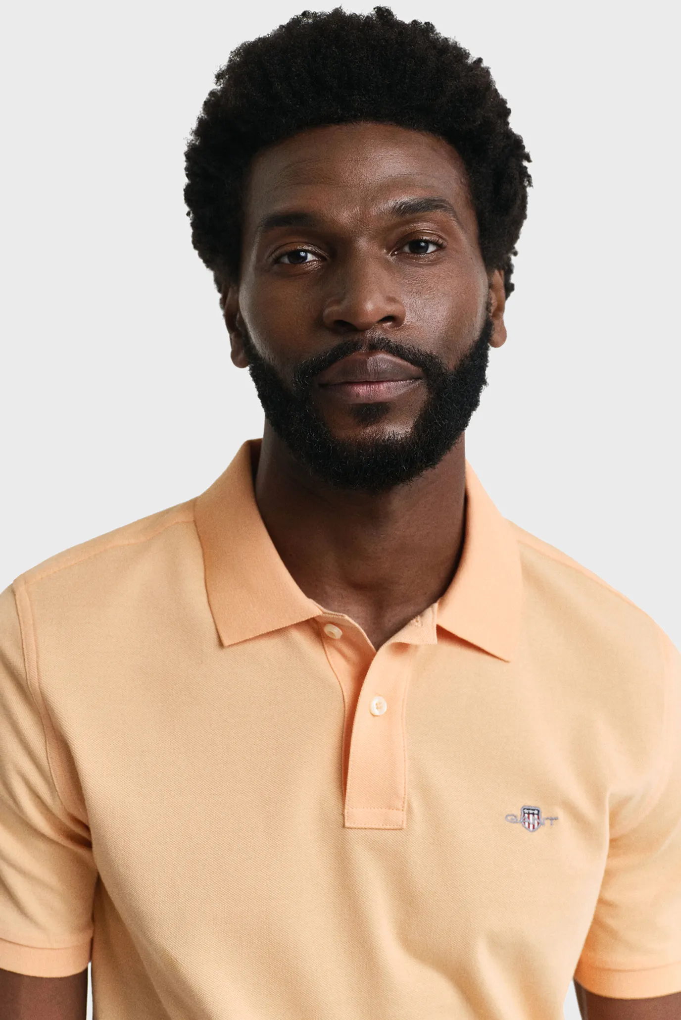 Мужское персикове поло REG SHIELD SS PIQUE 4