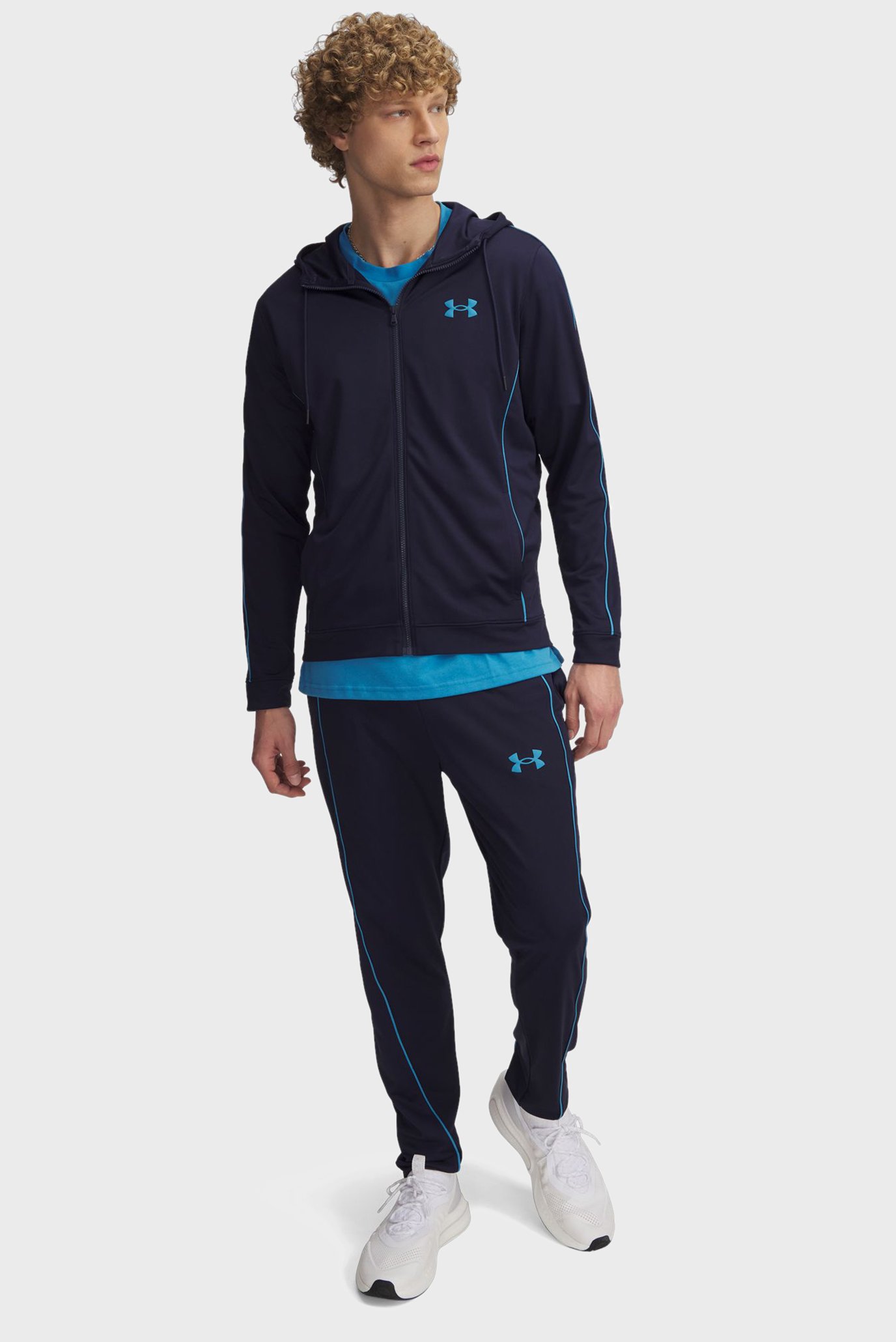 Чоловічий темно-синій спортивний костюм (худі, штани) UA EMEA Tracksuit Novelty 1