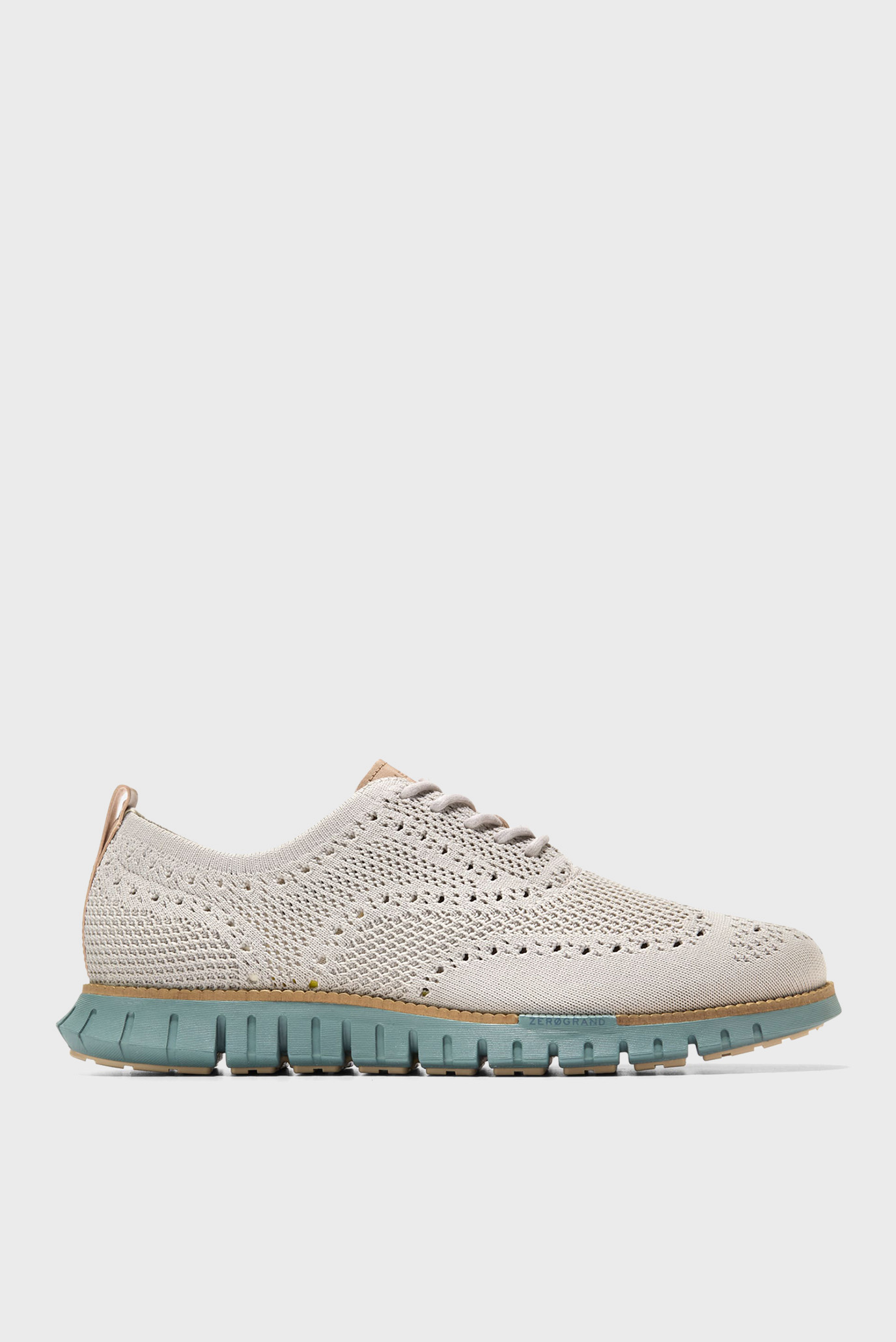 Мужские серые броги ZERØGRAND Remastered Stitchlite Wingtip Oxford 1