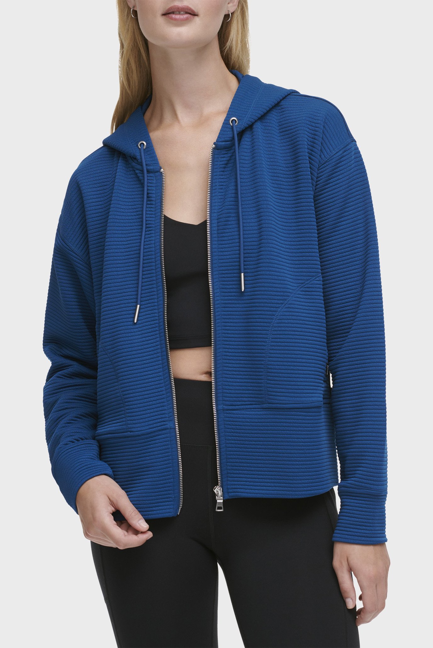 Женское синее худи Синий S DKNY DP3J9312 Женское синее худи Синий S DKNY DP3J9312