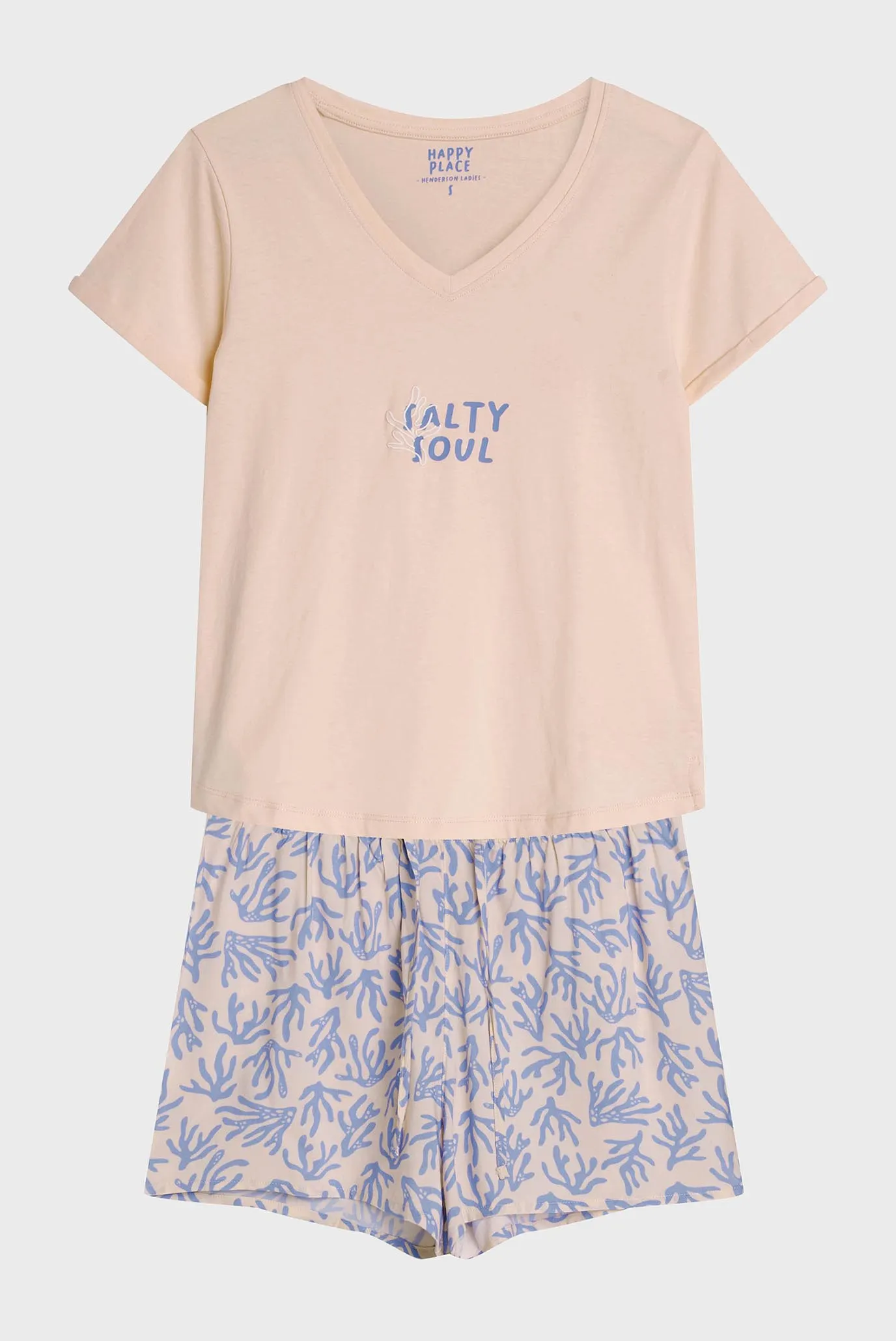 Женская розовая пижама (футболка, шорты) Nadar 6