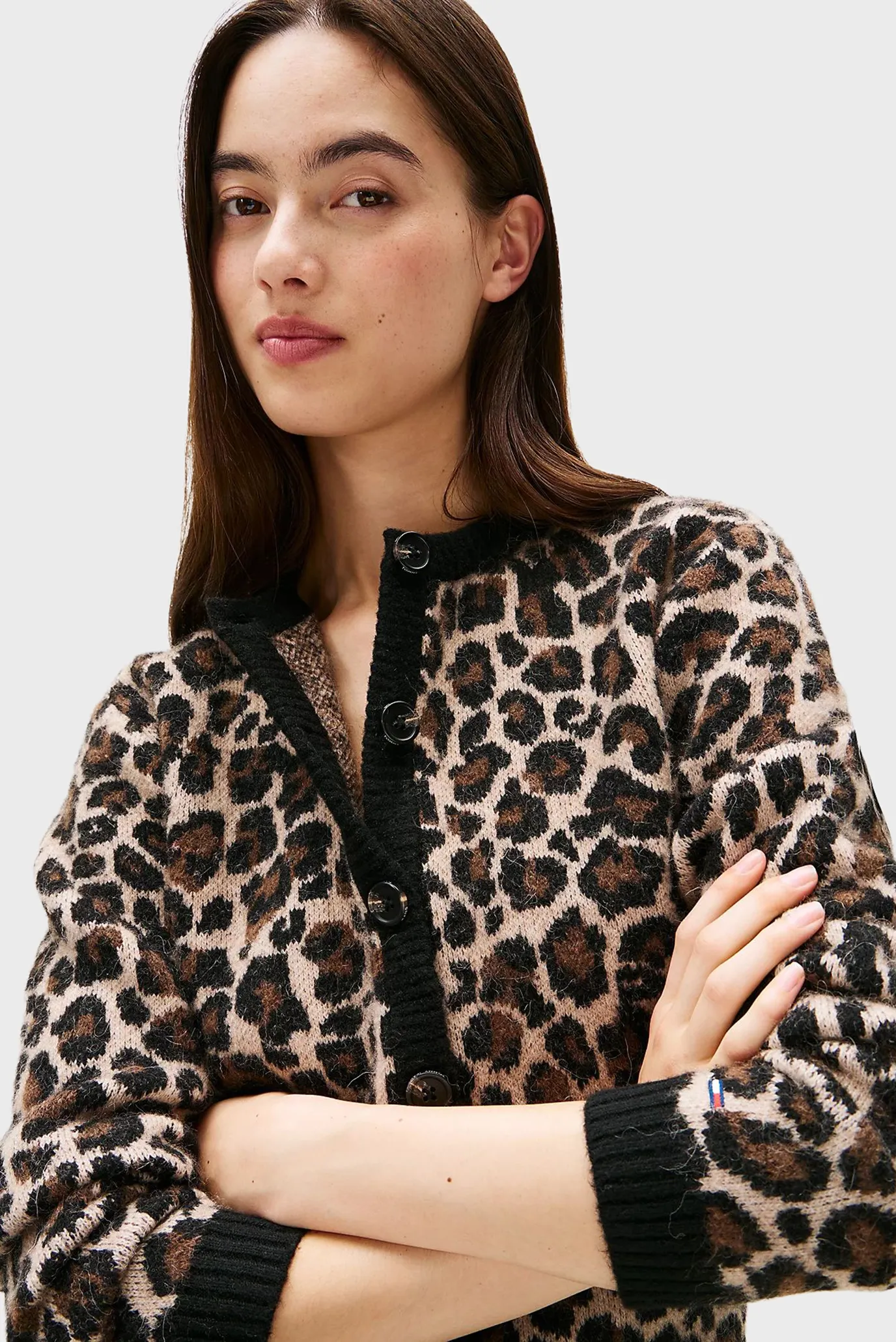 Женский кардиган с узором LEOPARD 4