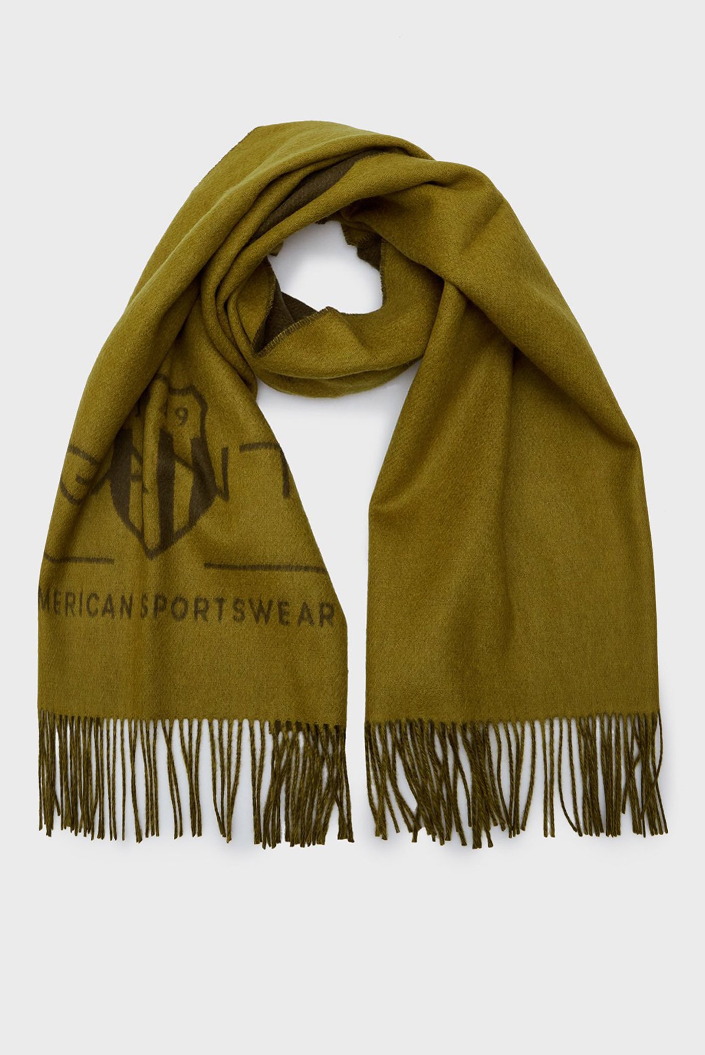 Чоловічий зелений вовняний шарф TONAL ARCHIVE WOVEN SCARF 1