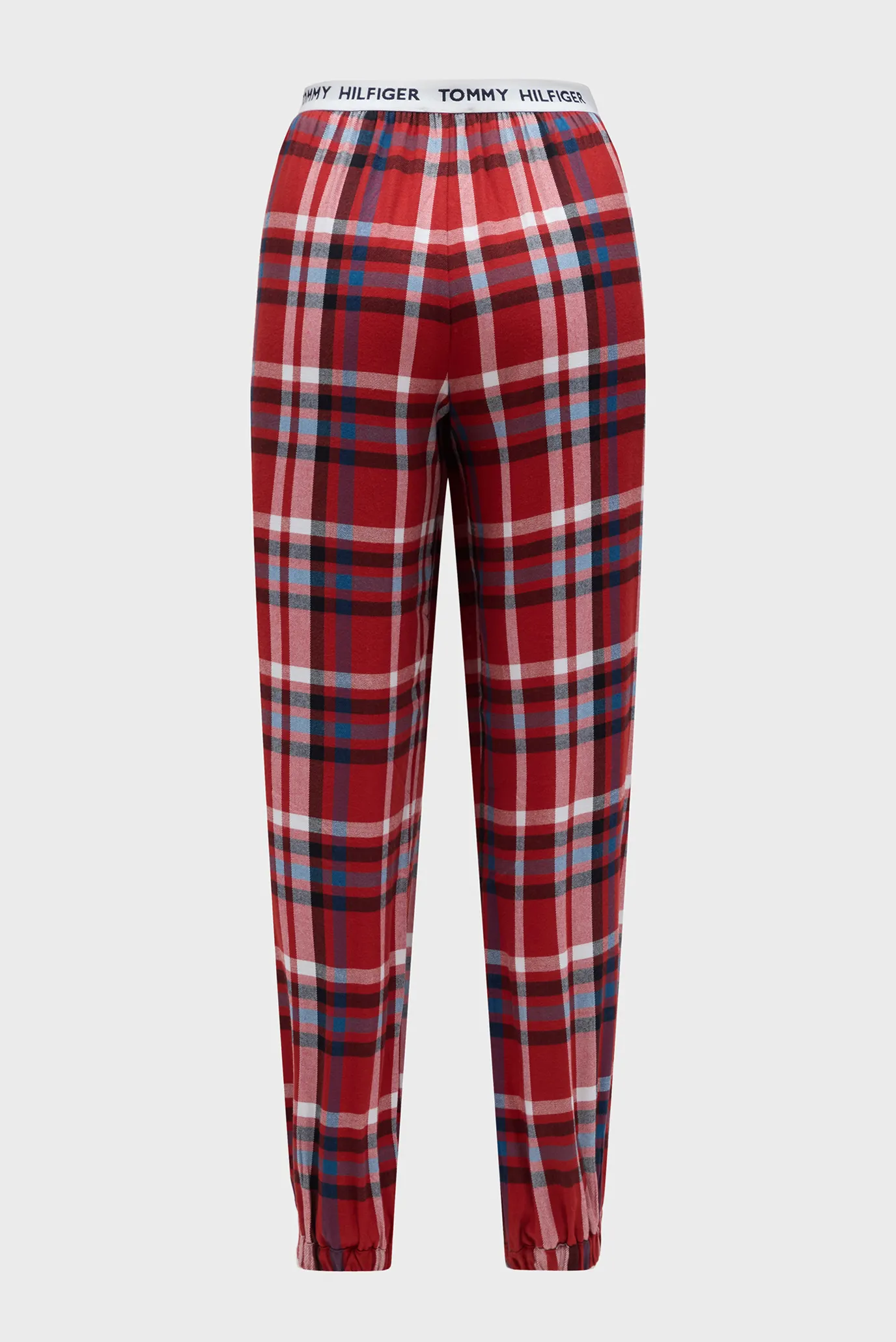 Женские красные брюки в клетку FLANNEL CUFFED PANT 6
