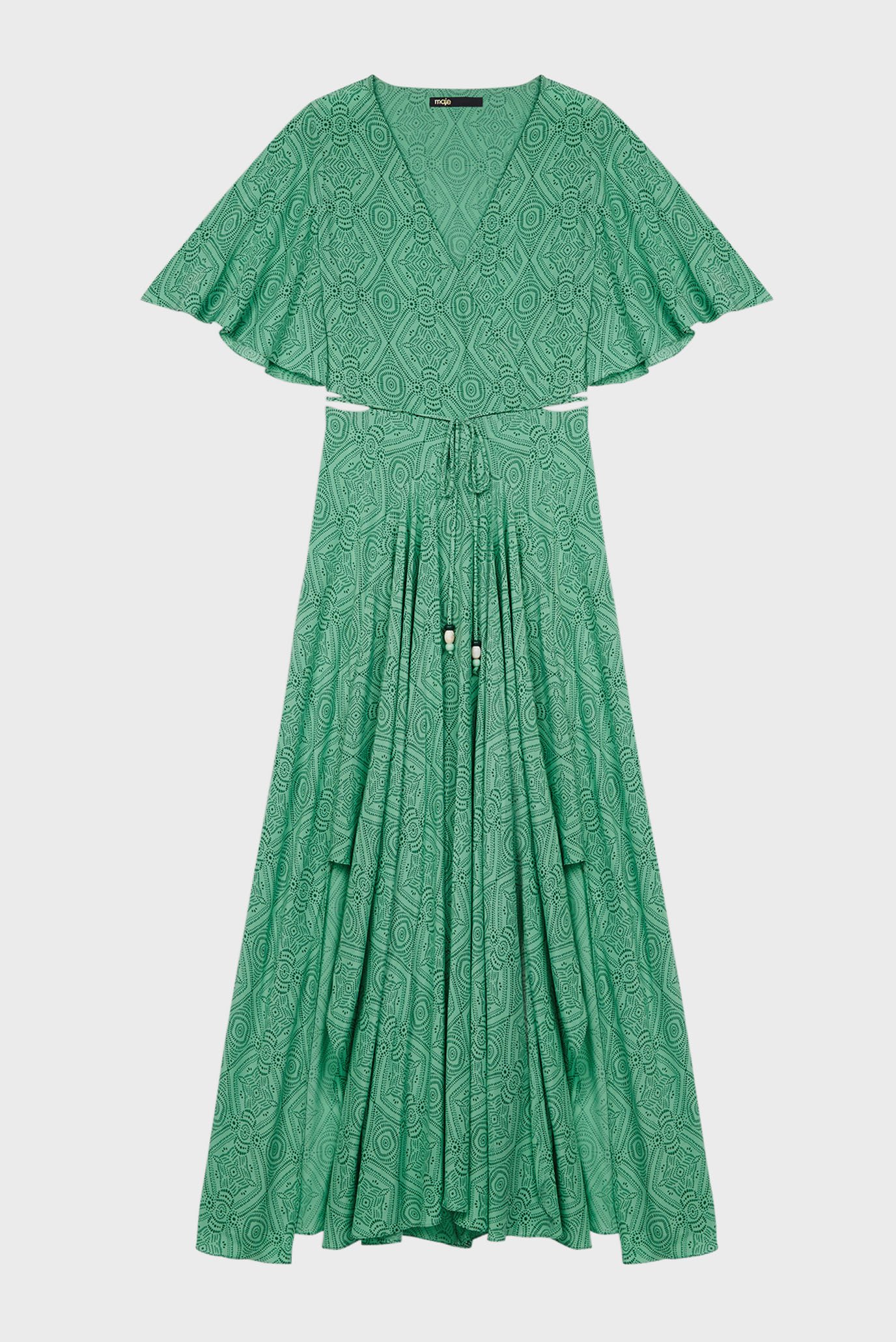 Женское зеленое платье MAJE MFPRO02401_ETHNIC GREEN — MD-Fashion