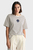 Женская белая футболка в полоску REL STRIPED MONOGRAM SS