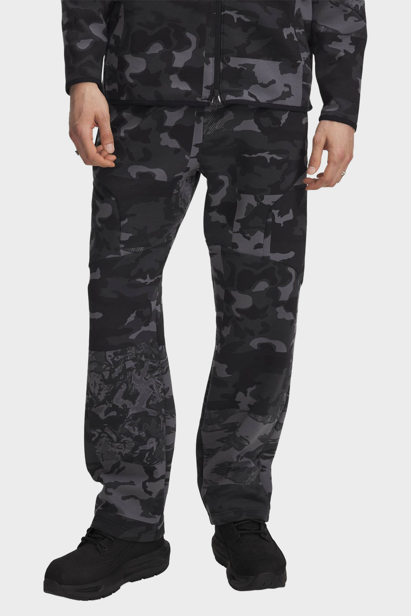 Мужские черные камуфляжные спортивные брюки UA Unstoppable Flc Camo Pnt Черный XL Under Armour 6005684-001 Мужские черные камуфляжные спортивные брюки UA Unstoppable Flc Camo Pnt Черный XL Under Armour 6005684-001