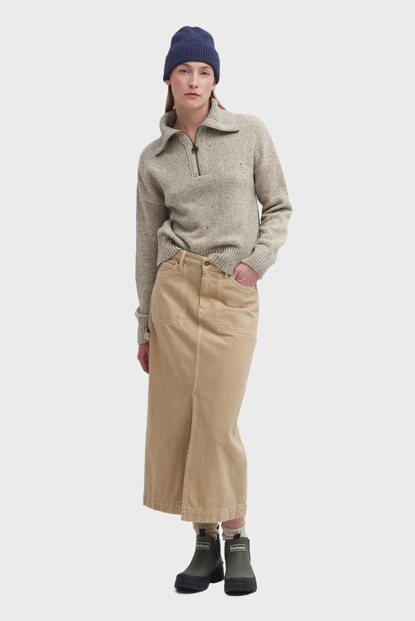 Женская бежевая шерстяная кофта 2