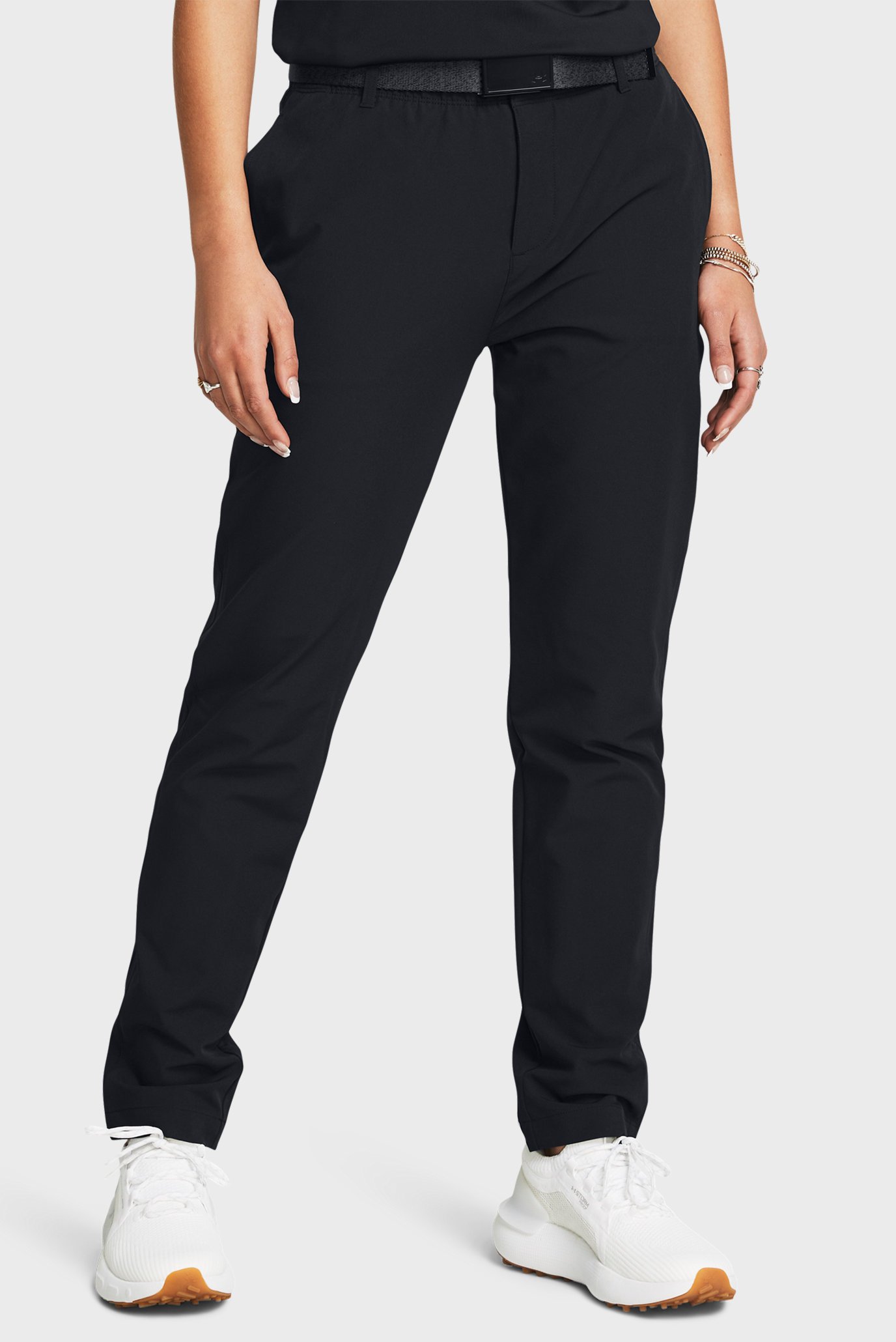 Женские черные спортивные штаны UA Drive Pant Черный 6 Under Armour 1383615-001 Женские черные спортивные штаны UA Drive Pant Черный 6 Under Armour 1383615-001