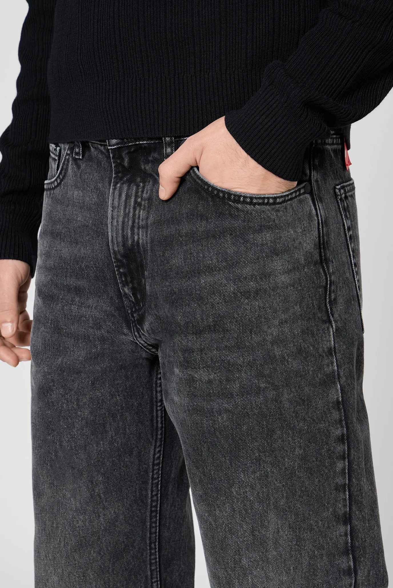 Мужские черные джинсы 4