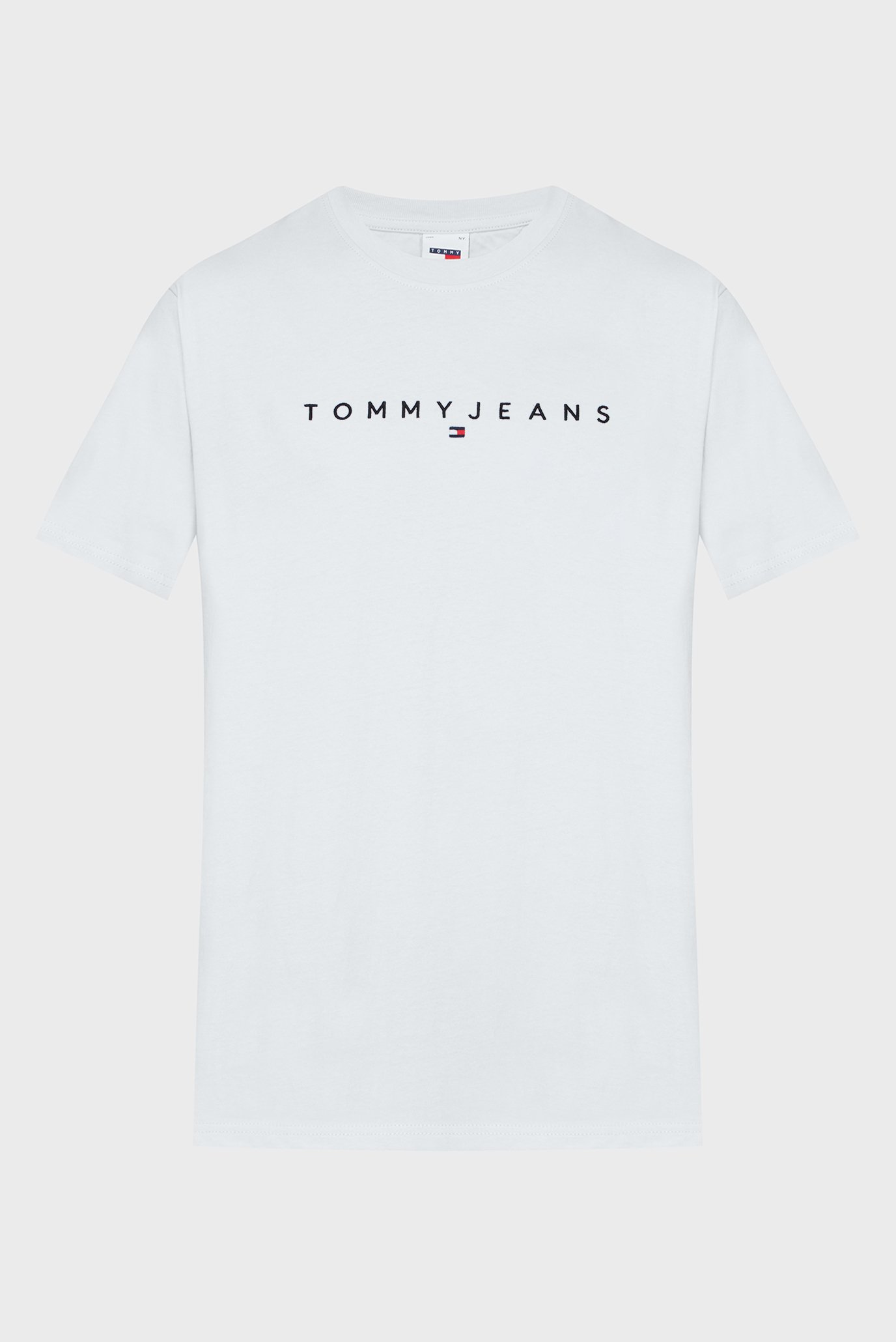 Мужская белая футболка TJM REG LINEAR LOGO TEE EXT 1