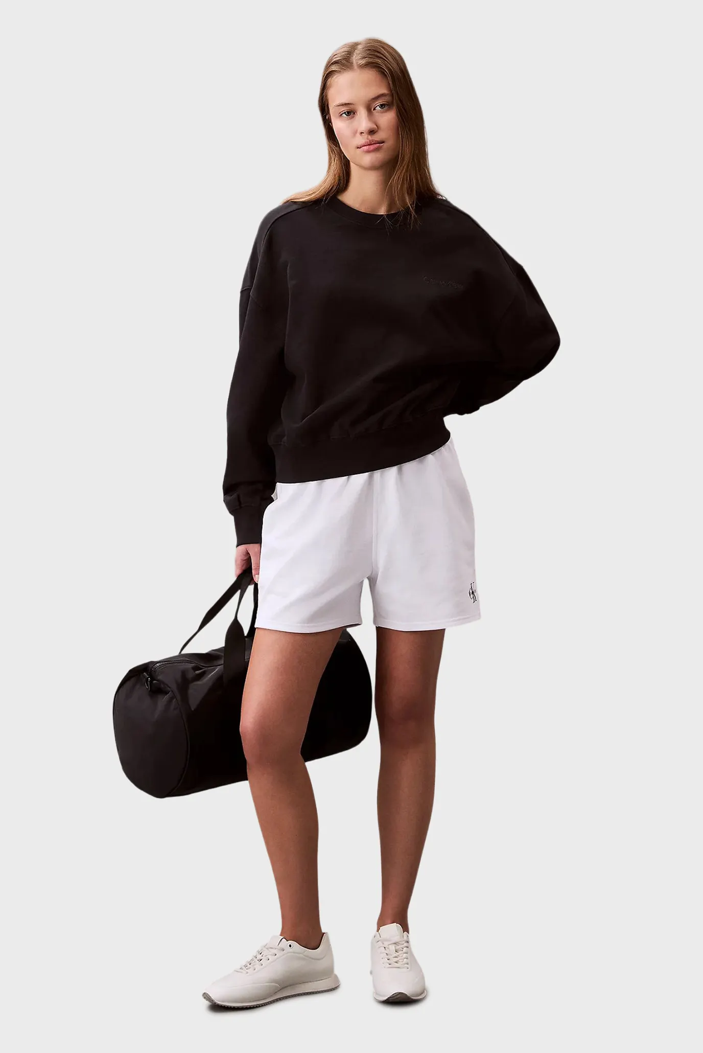 Женский черный свитшот FRENCH TERRY CREWNEC 4