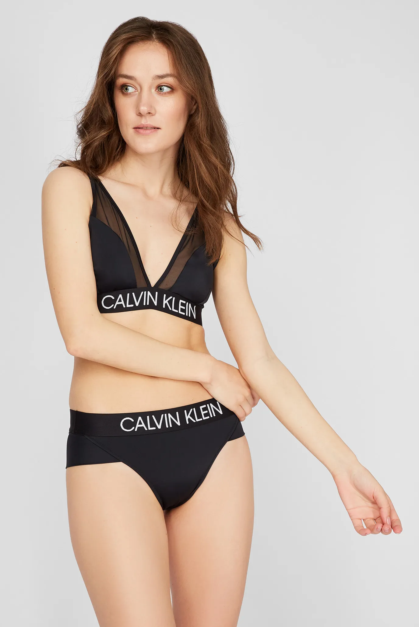 Женский черный лиф от купальника HIGH APEX TRIANGLE-RP 2