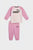 Детский розовый спортивный костюм (свитшот, брюки) Minicats Essentials Raglan Babies' Jogger Set