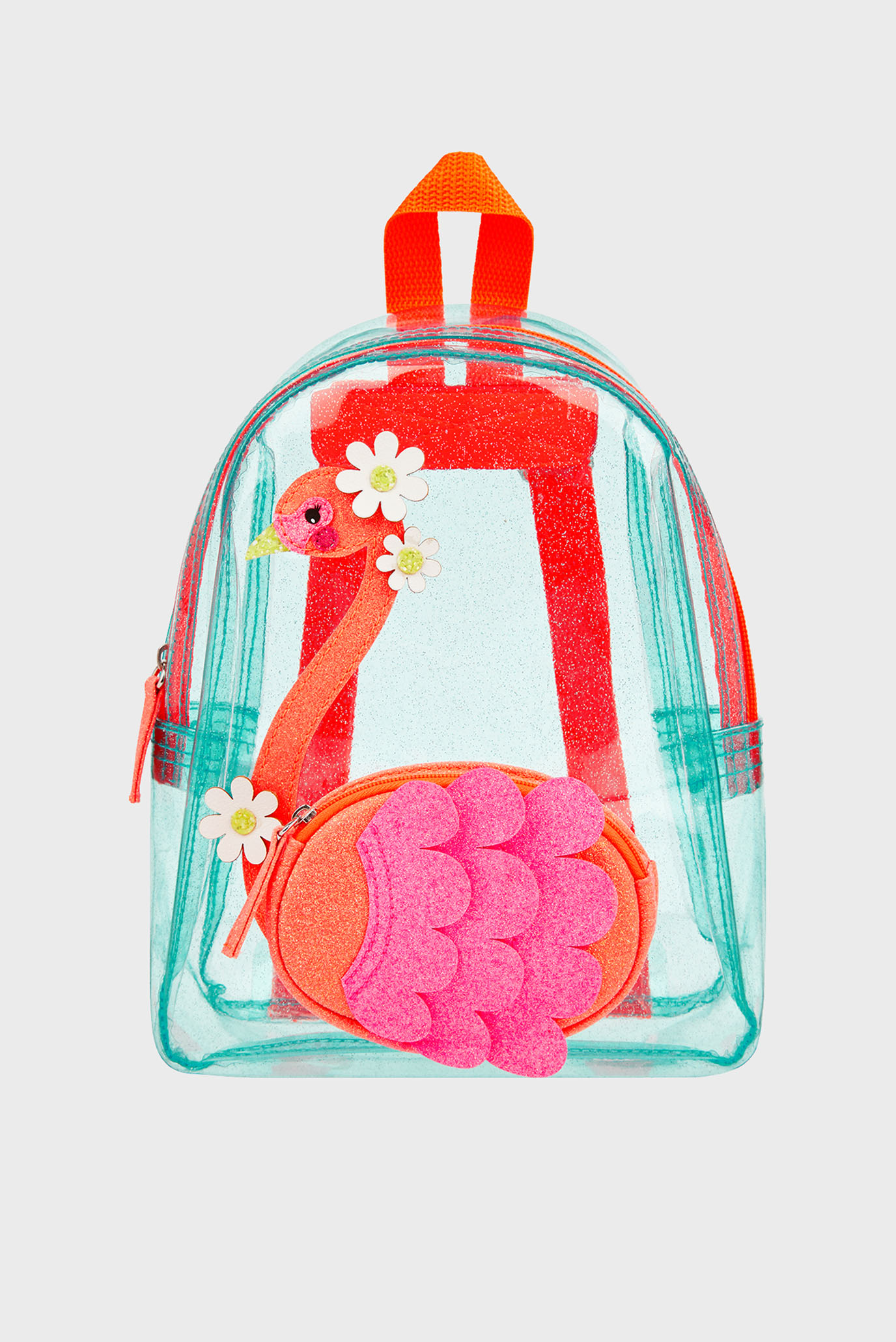 Детский прозрачный рюкзак FLORA FLAMINGO JELLY 1