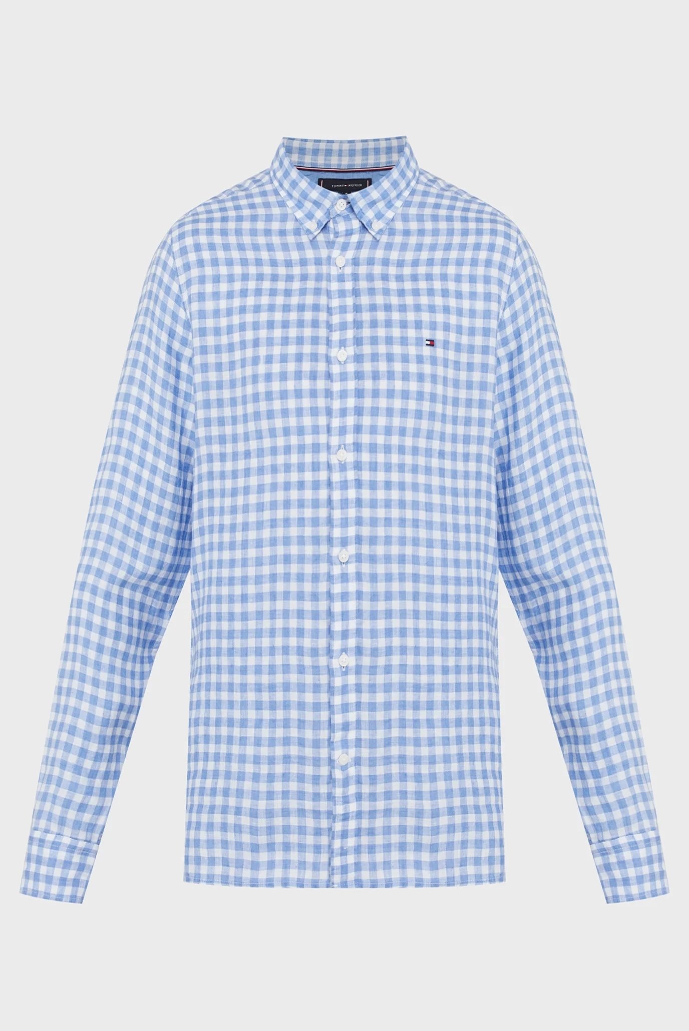 Мужская рубашка в клетку LINEN GINGHAM 1