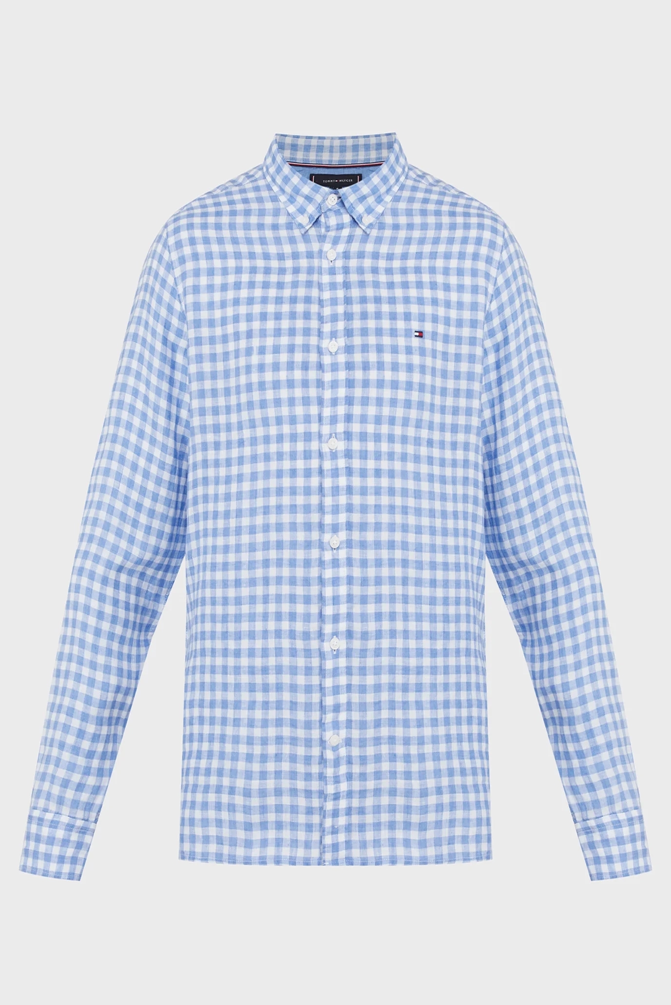 Мужская рубашка в клетку LINEN GINGHAM 1