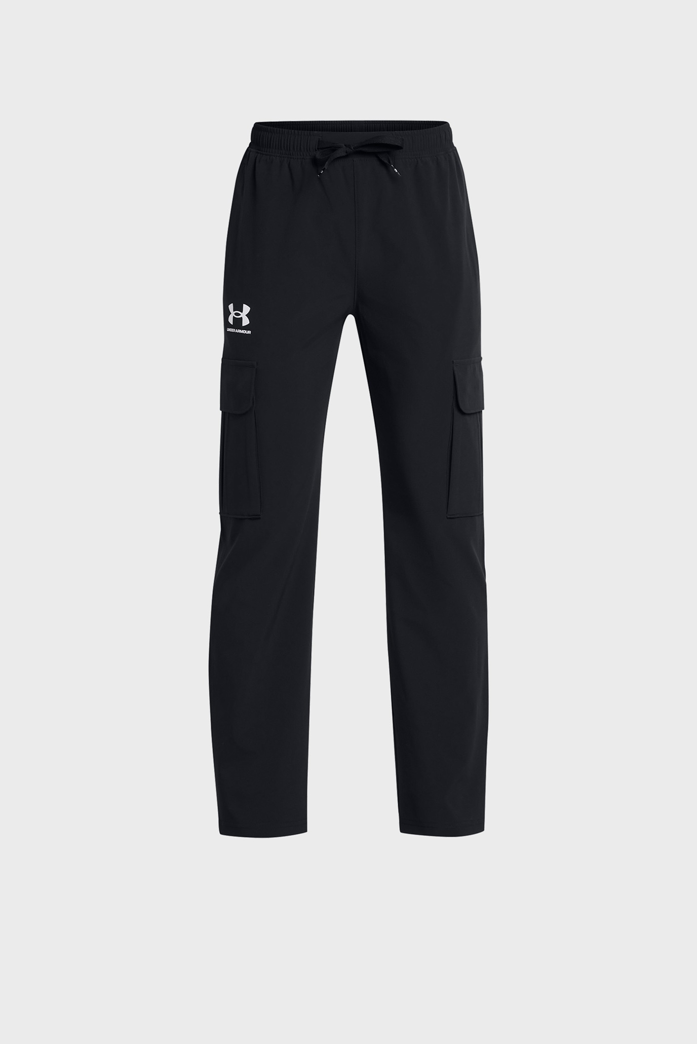 Детские черные спортивные брюки UA B Icon Woven Pant 1