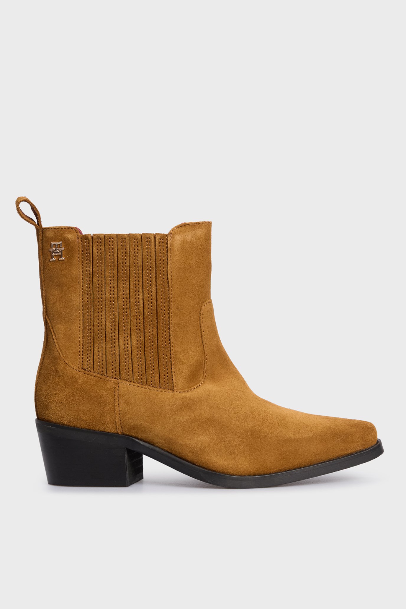 Женские рыжие замшевые казаки TH SUEDE COWBOY BOOT 1