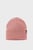 Женская розовая шапка RIB BEANIE