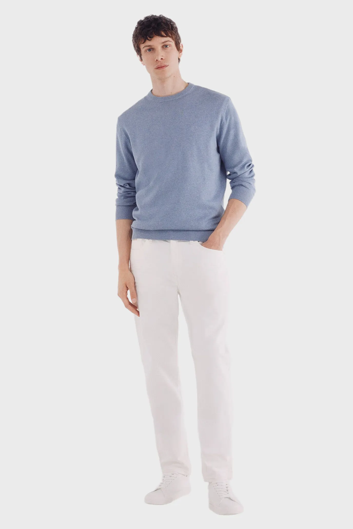 Мужской голубой джемпер 2