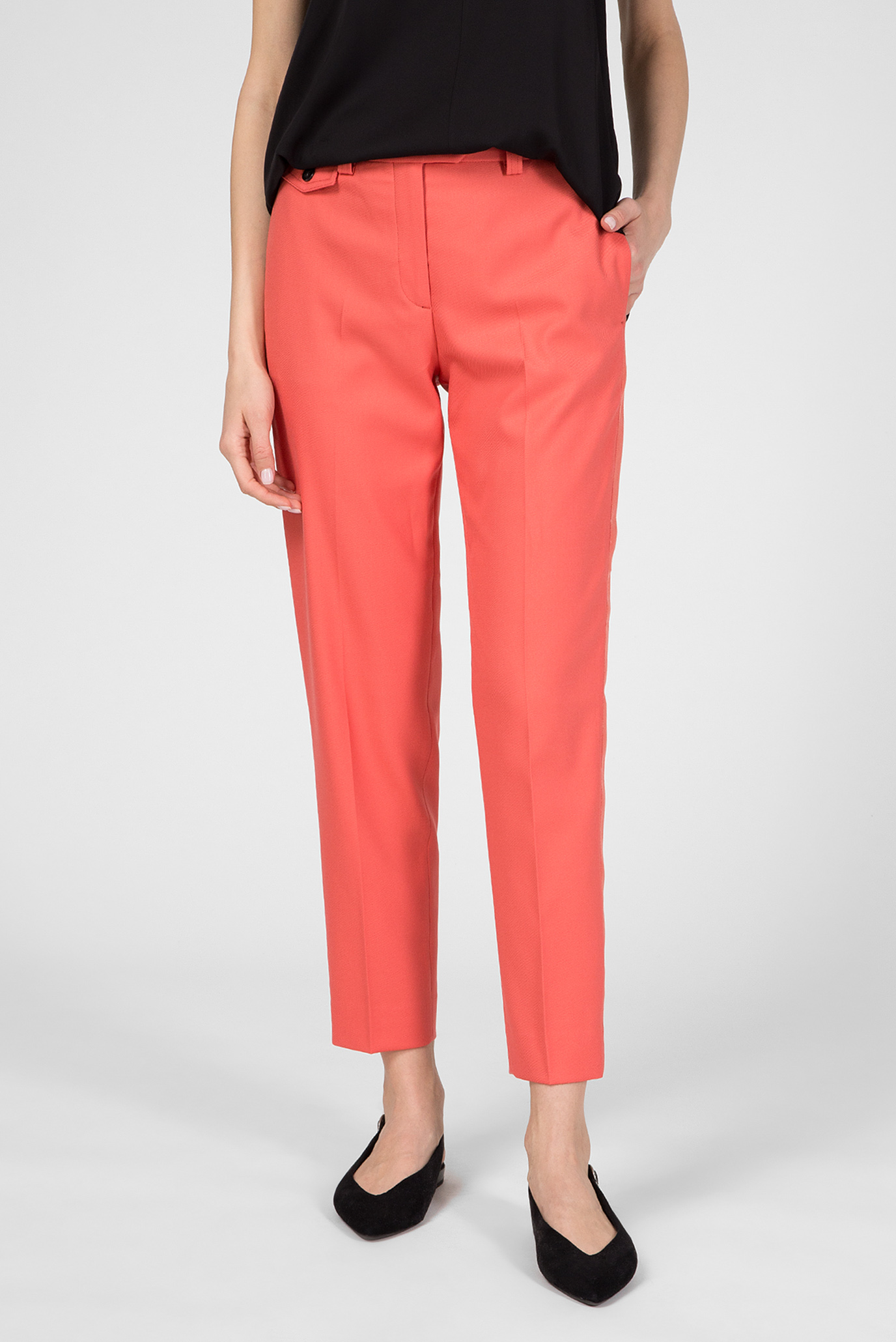 Женские оранжевые брюки FINE TWILL CIGARETTE 1