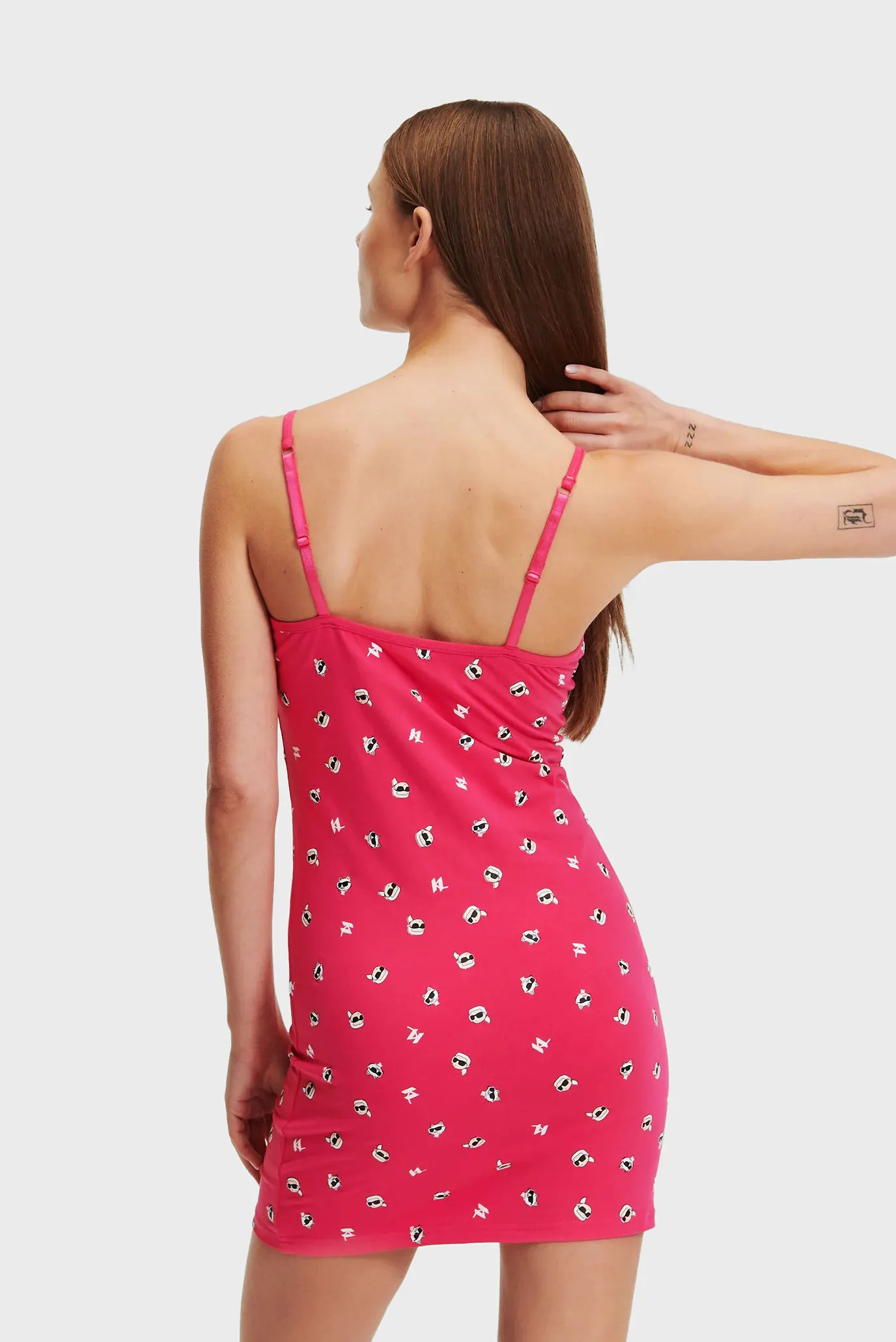 Жіноча рожева нічна сорочка з візерунком IKONIK 2.0 3