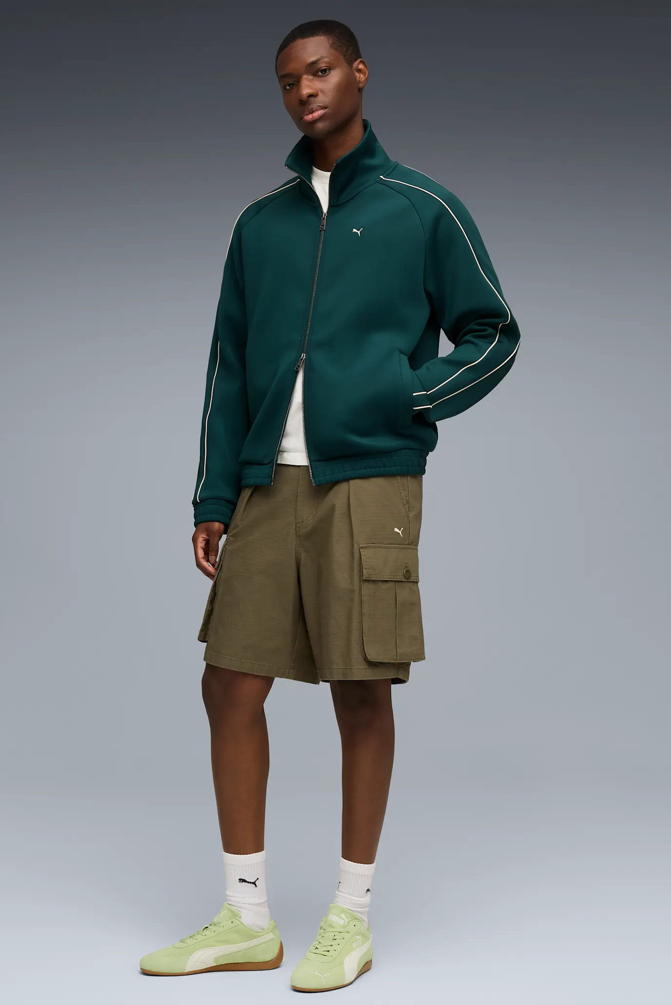 Зеленые замшевые кроссовки Speedcat OG Unisex 7