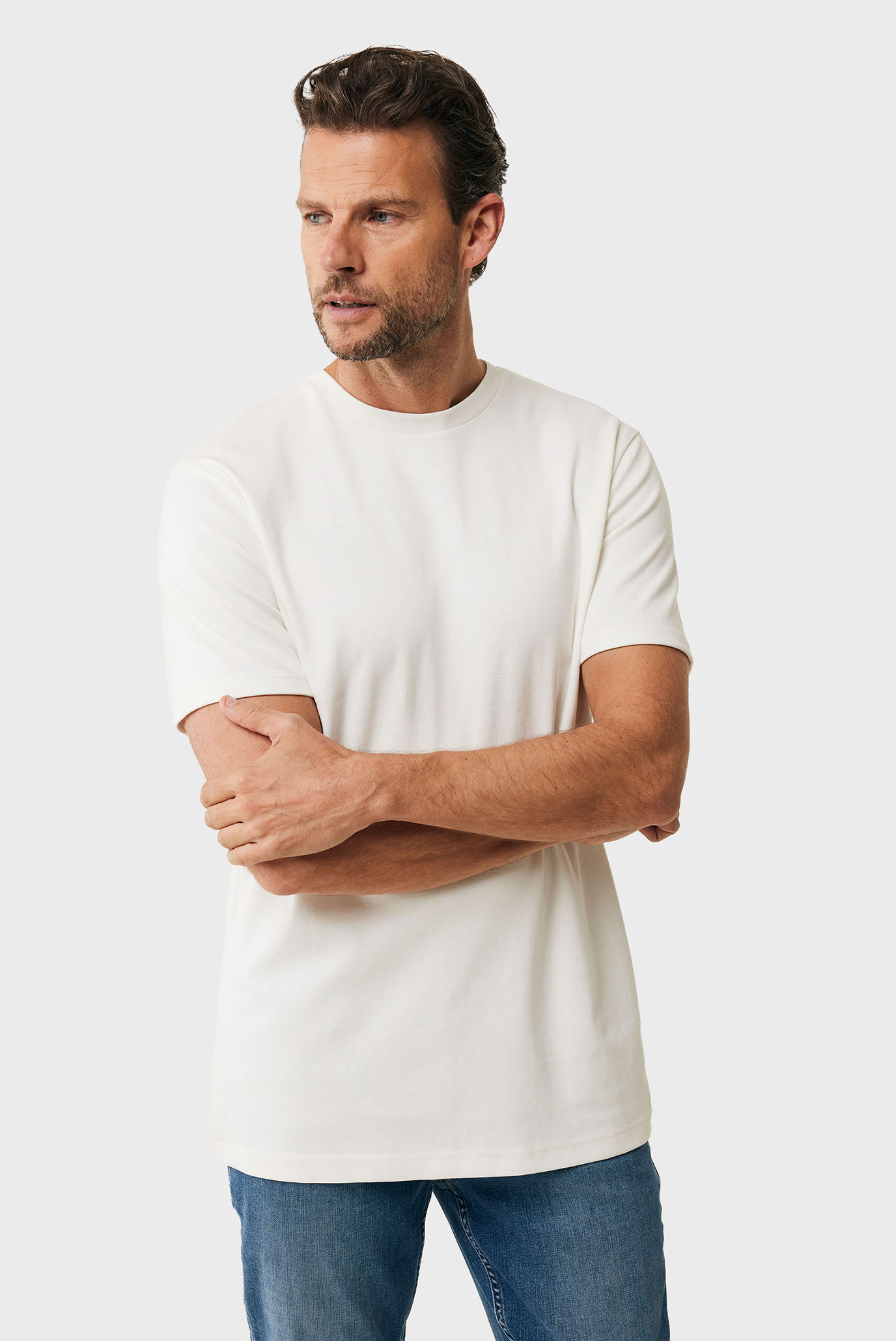 Мужская белая футболка Premium t-shirt regular fit Белый XXL Mexx MF007801251M Мужская белая футболка Premium t-shirt regular fit Белый XXL Mexx MF007801251M