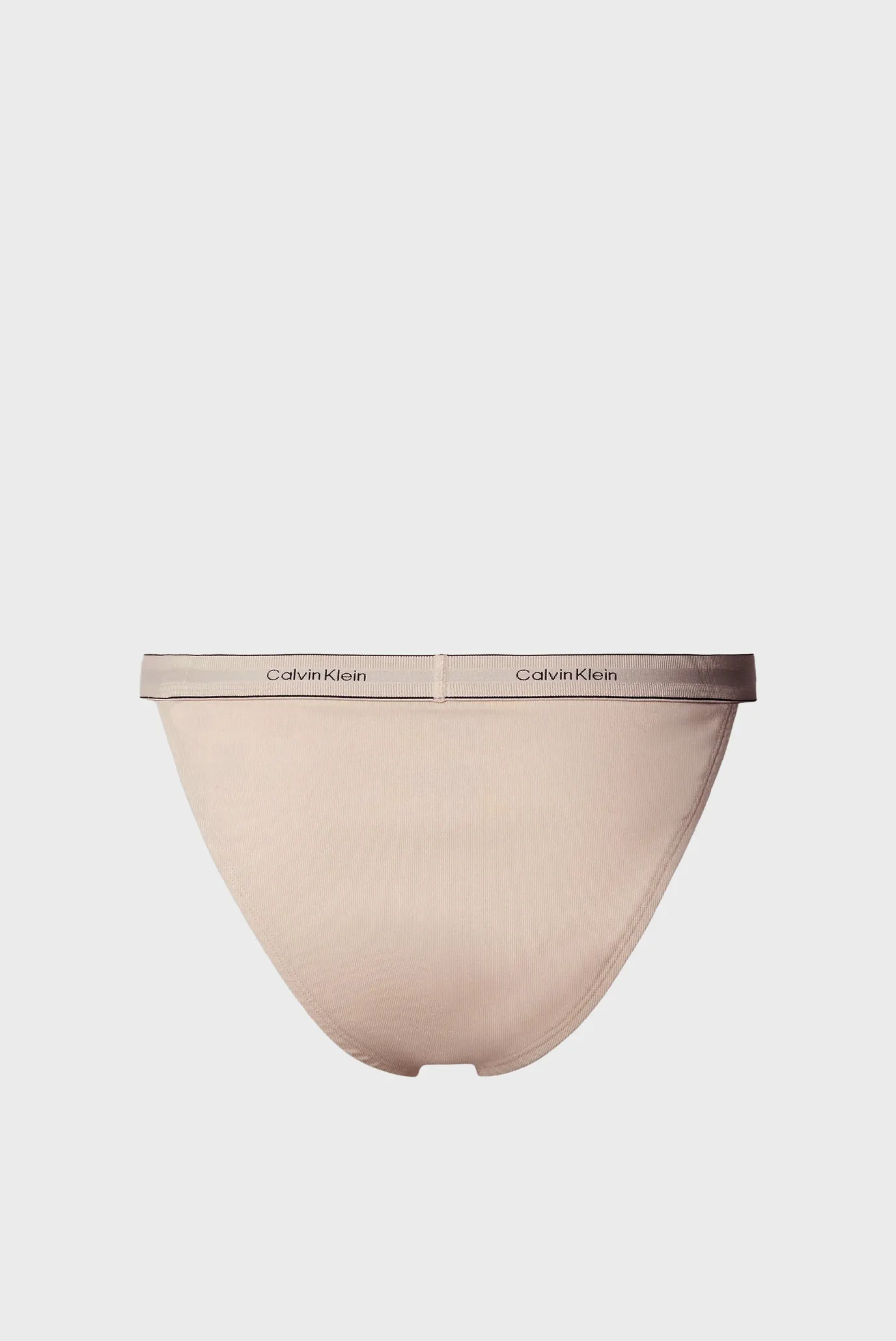 Женские бежевые трусики TANGA 7